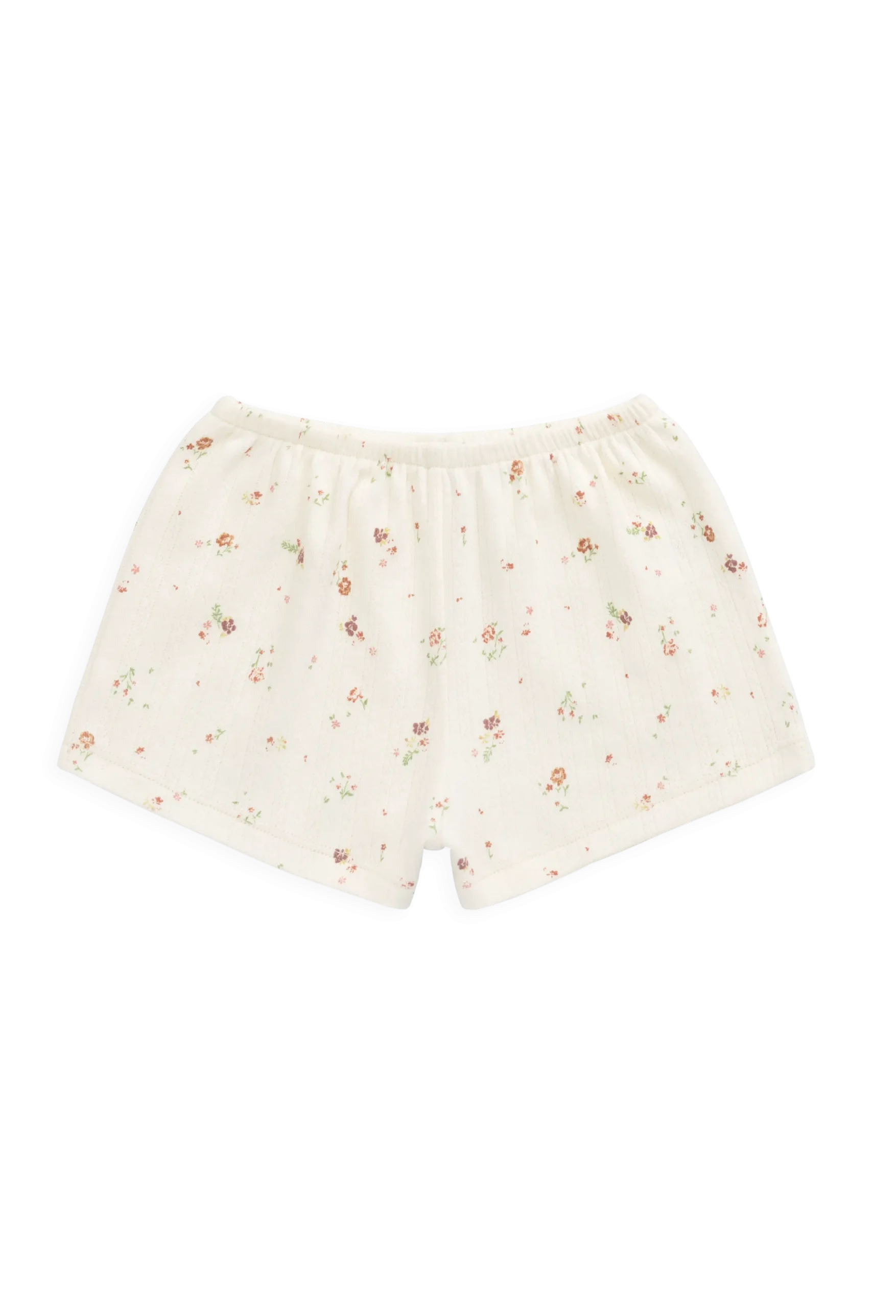 Organic Cotton Pointelle Anais Short - Eloise Egret