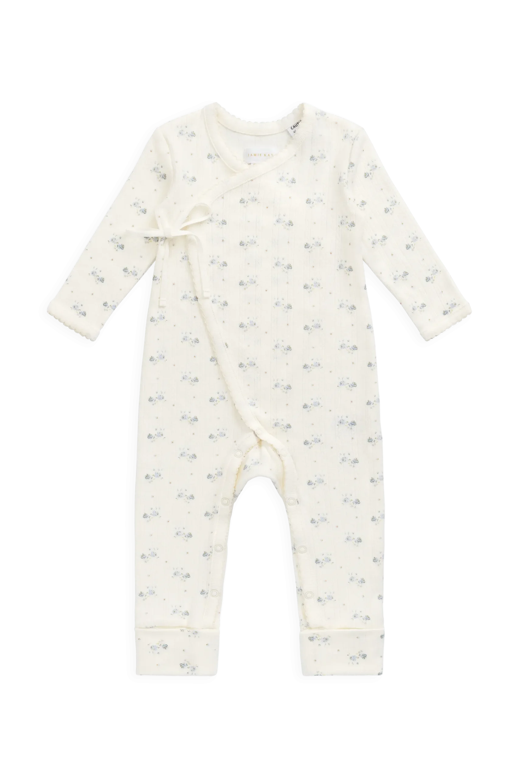 Organic Cotton Pointelle Estelle Onepiece - Molly Blue