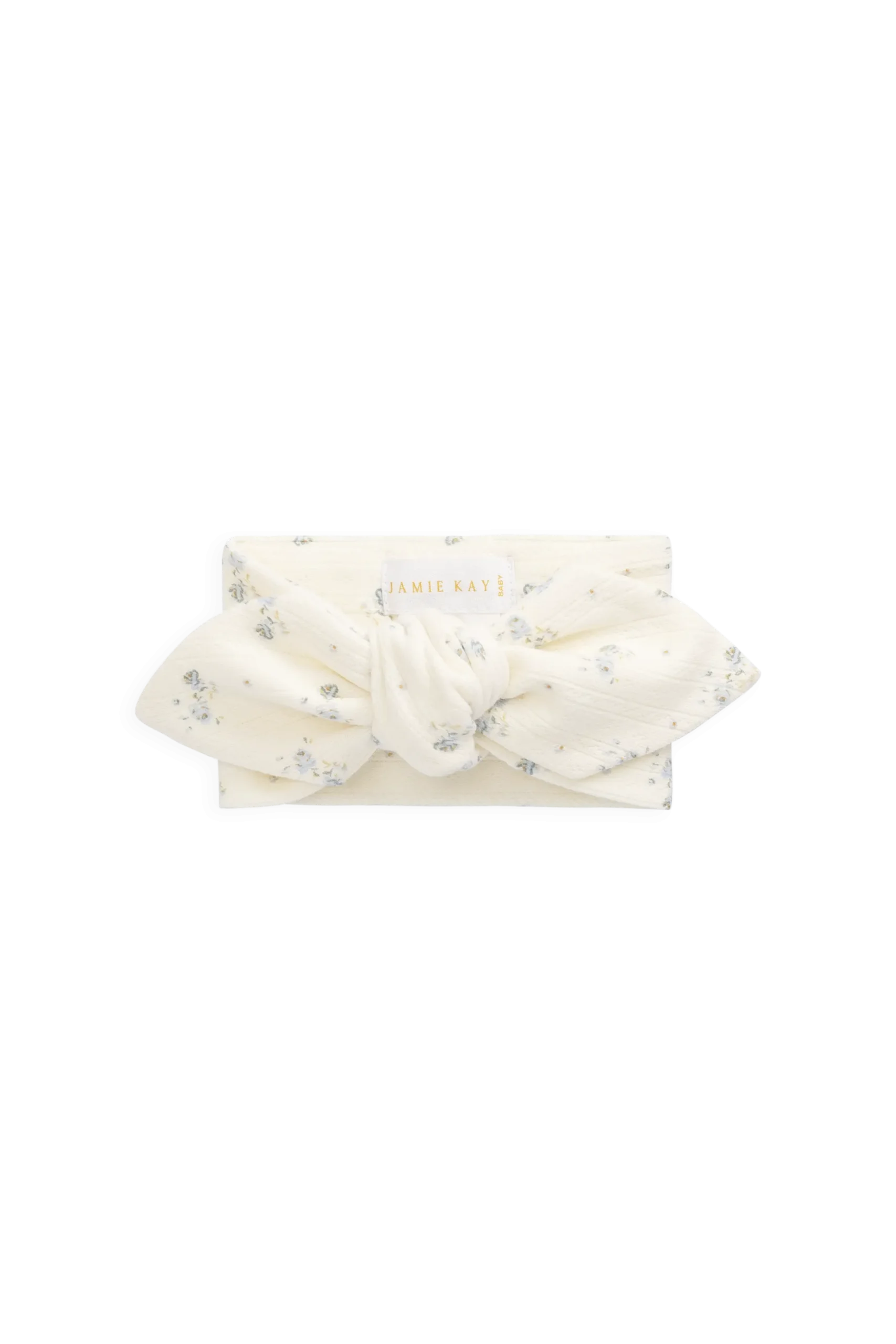 Organic Cotton Pointelle Headband - Molly Blue