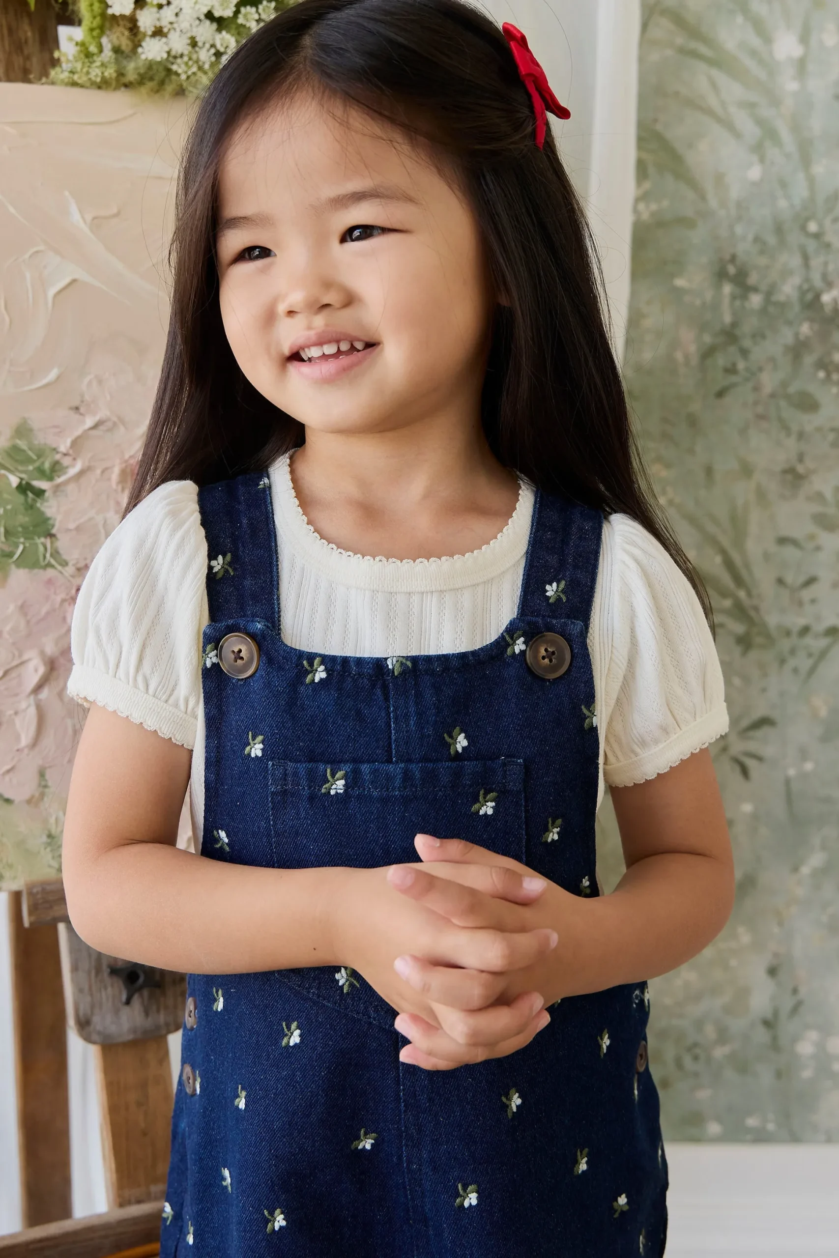 Organic Cotton Pointelle Rhea Top - Parchment