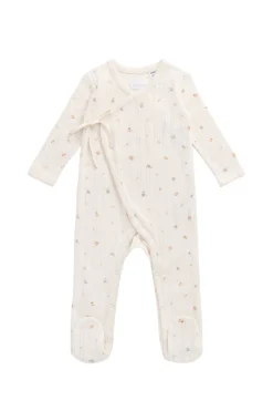 Organic Cotton Pointelle Wrap Onepiece - Sweet Magnolia Simple