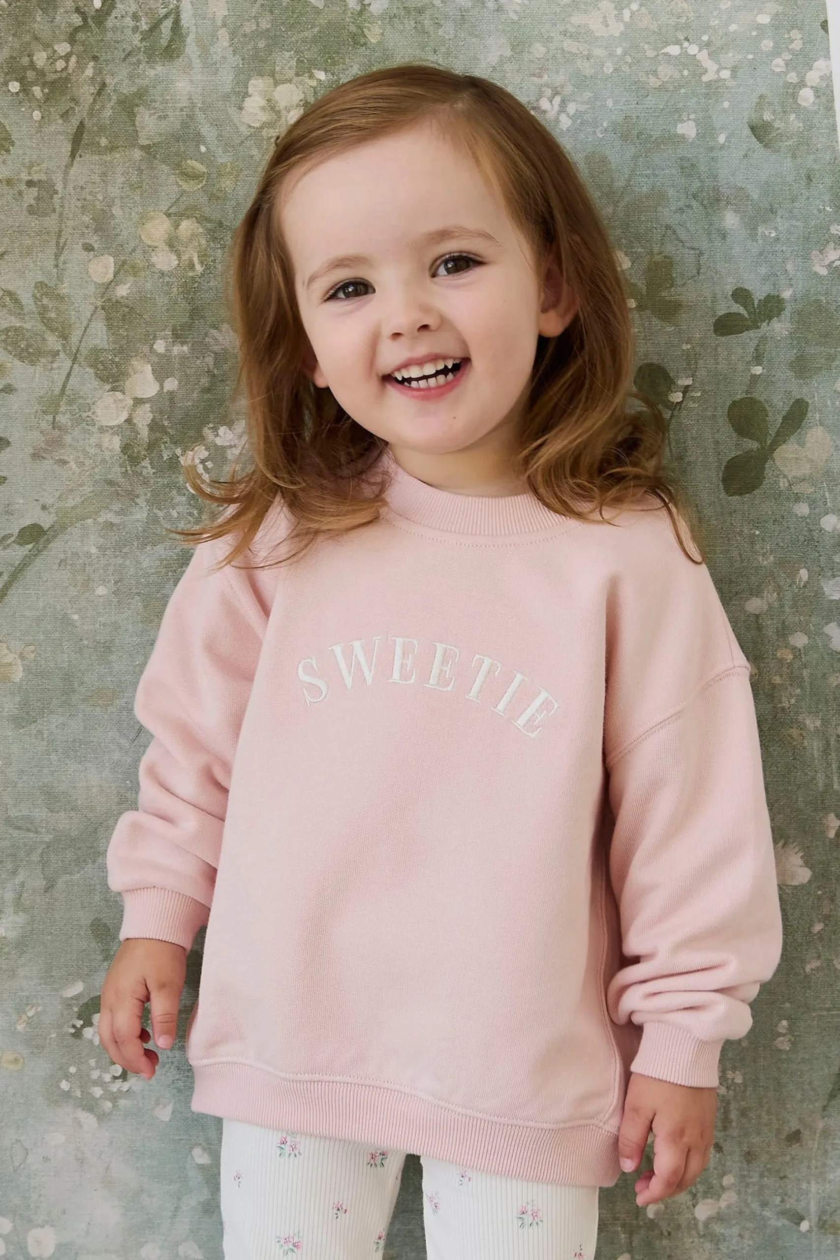 Organic Cotton Rhea Sweatshirt - Cloud Pink Sweetie