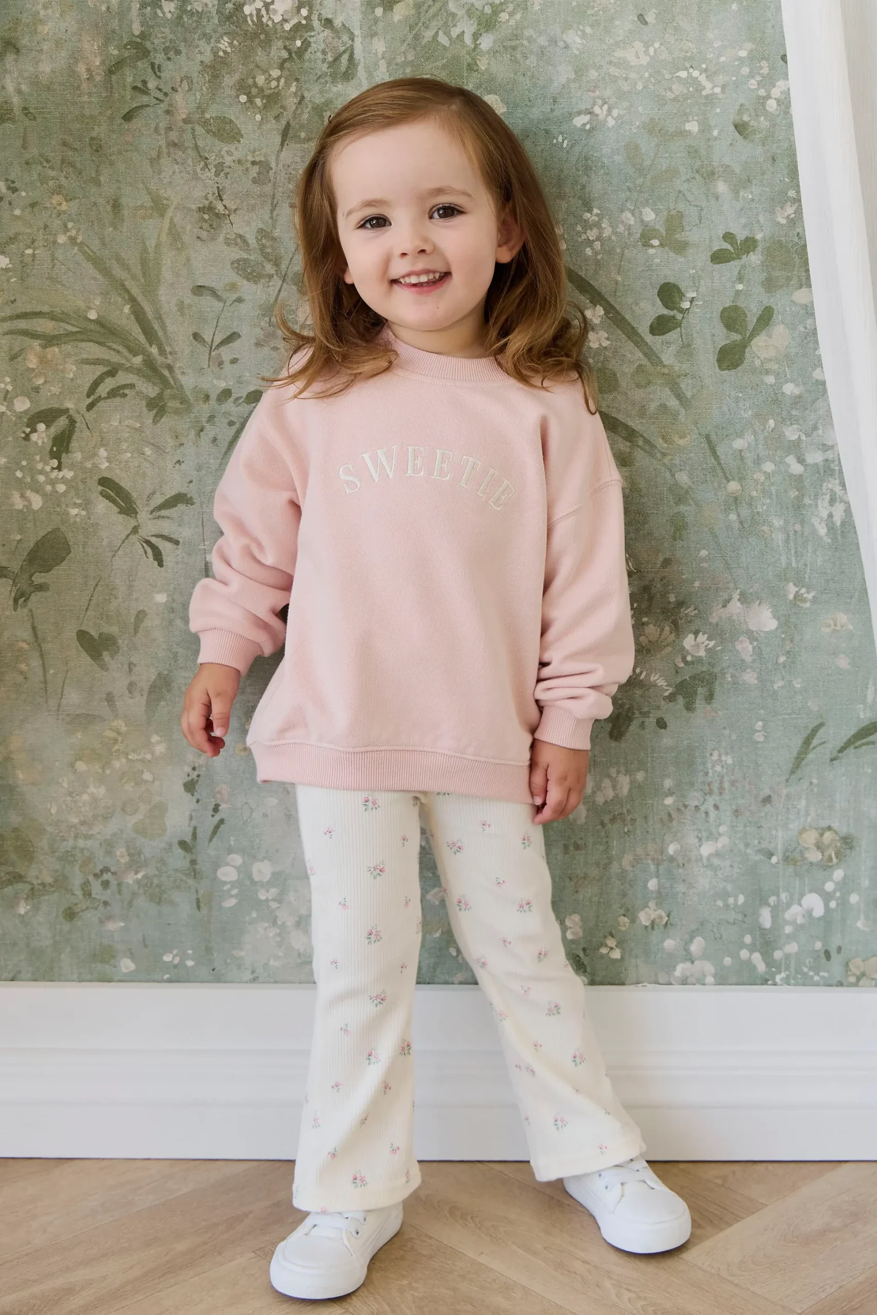 Organic Cotton Rhea Sweatshirt - Cloud Pink Sweetie