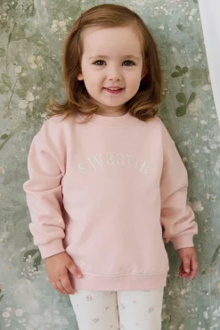Organic Cotton Rhea Sweatshirt - Cloud Pink Sweetie