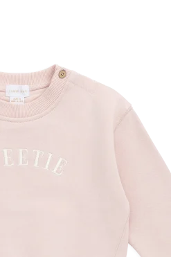 Organic Cotton Rhea Sweatshirt - Cloud Pink Sweetie