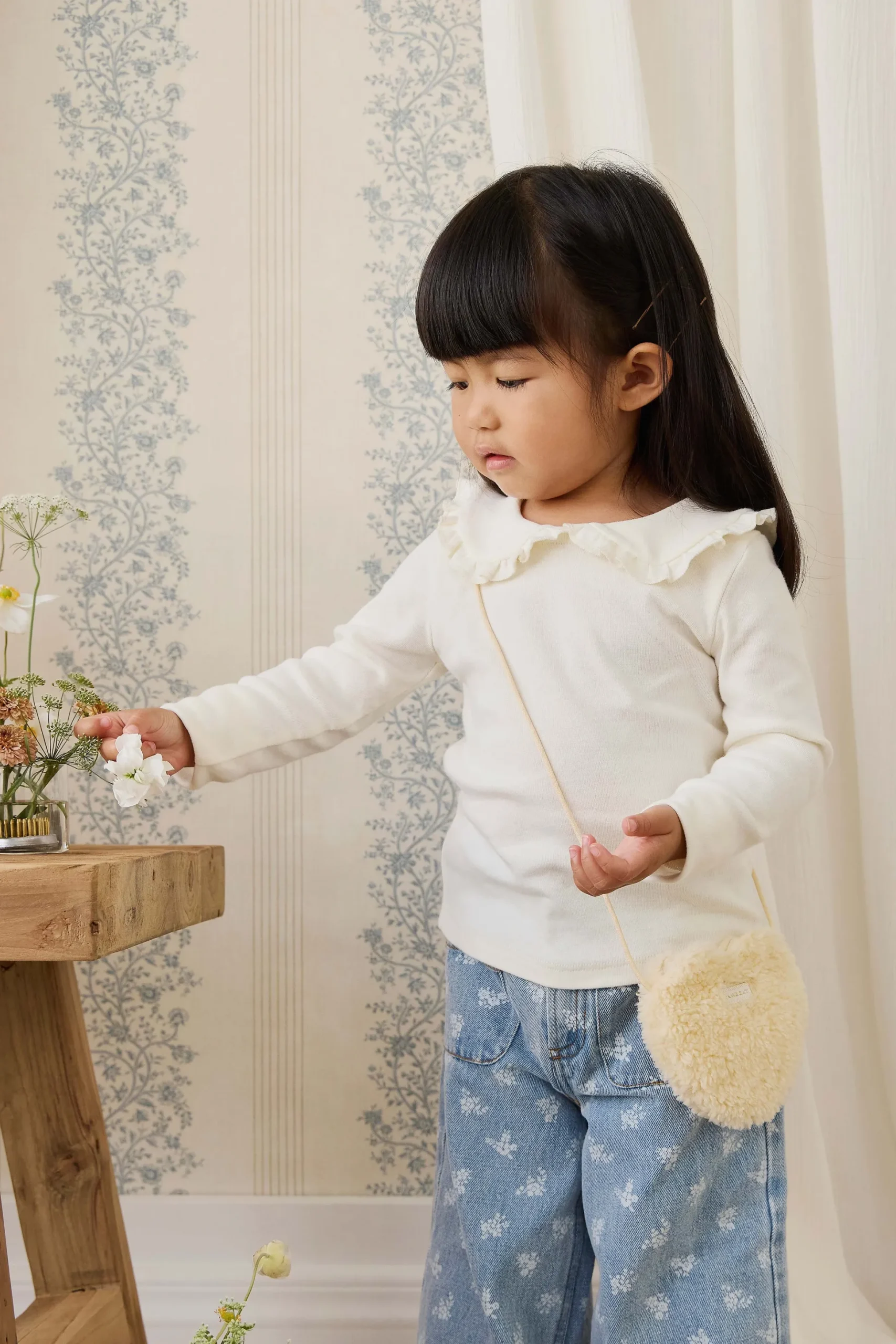 Organic Cotton Rib Adelaide Top - Parchment
