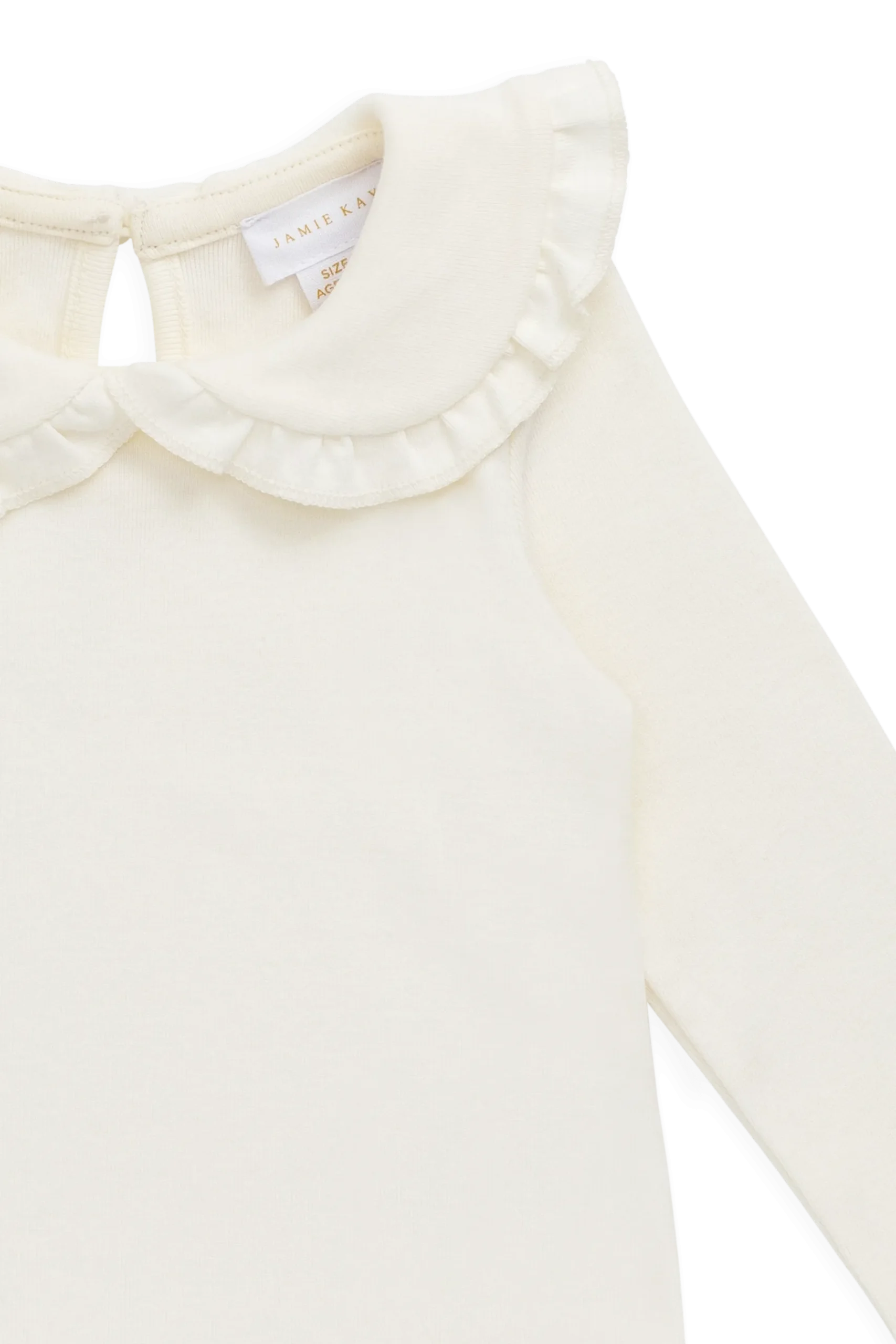 Organic Cotton Rib Adelaide Top - Parchment