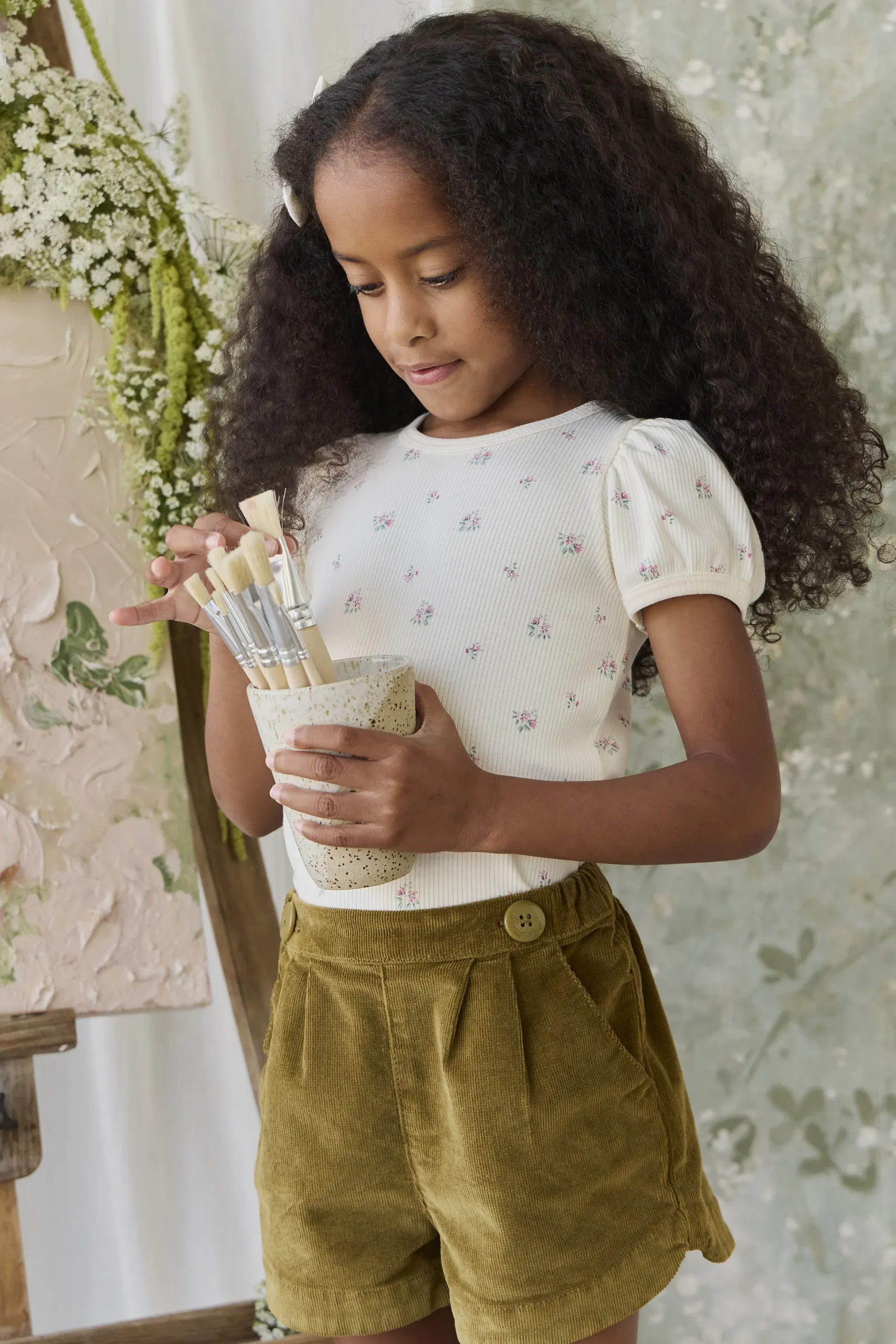 Organic Cotton Rib Astra Top - Emma Whisper