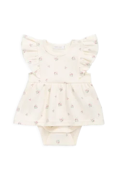 Organic Cotton Rib Elianna Playsuit - Emma Whisper