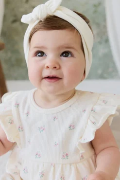 Organic Cotton Rib Elianna Playsuit - Emma Whisper