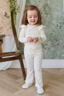 Organic Cotton Rib Winslet Pant - Emma Whisper