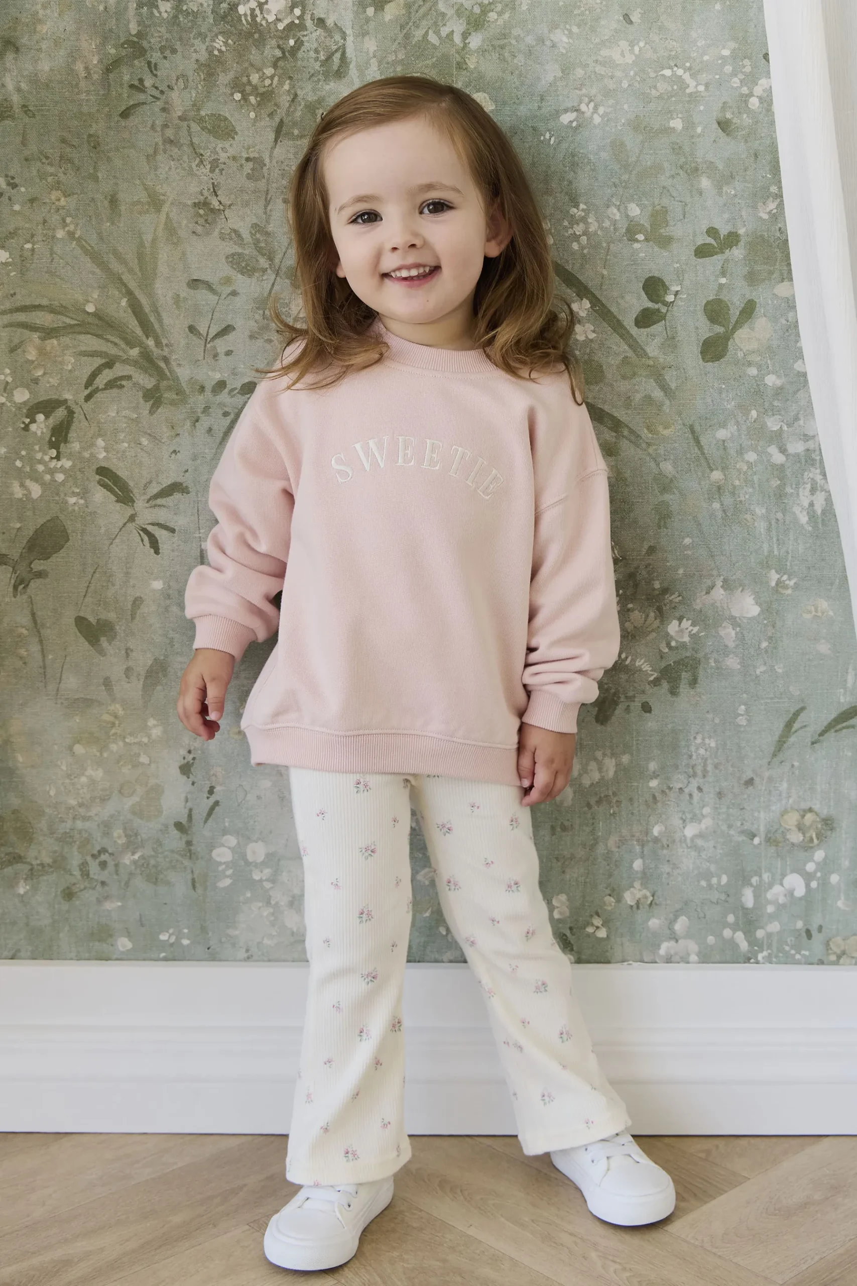 Organic Cotton Rib Winslet Pant - Emma Whisper
