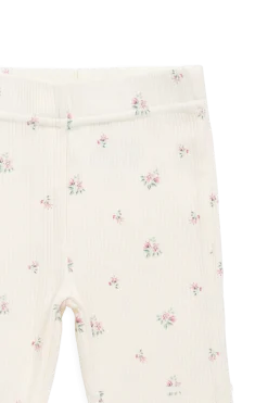 Organic Cotton Rib Winslet Pant - Emma Whisper