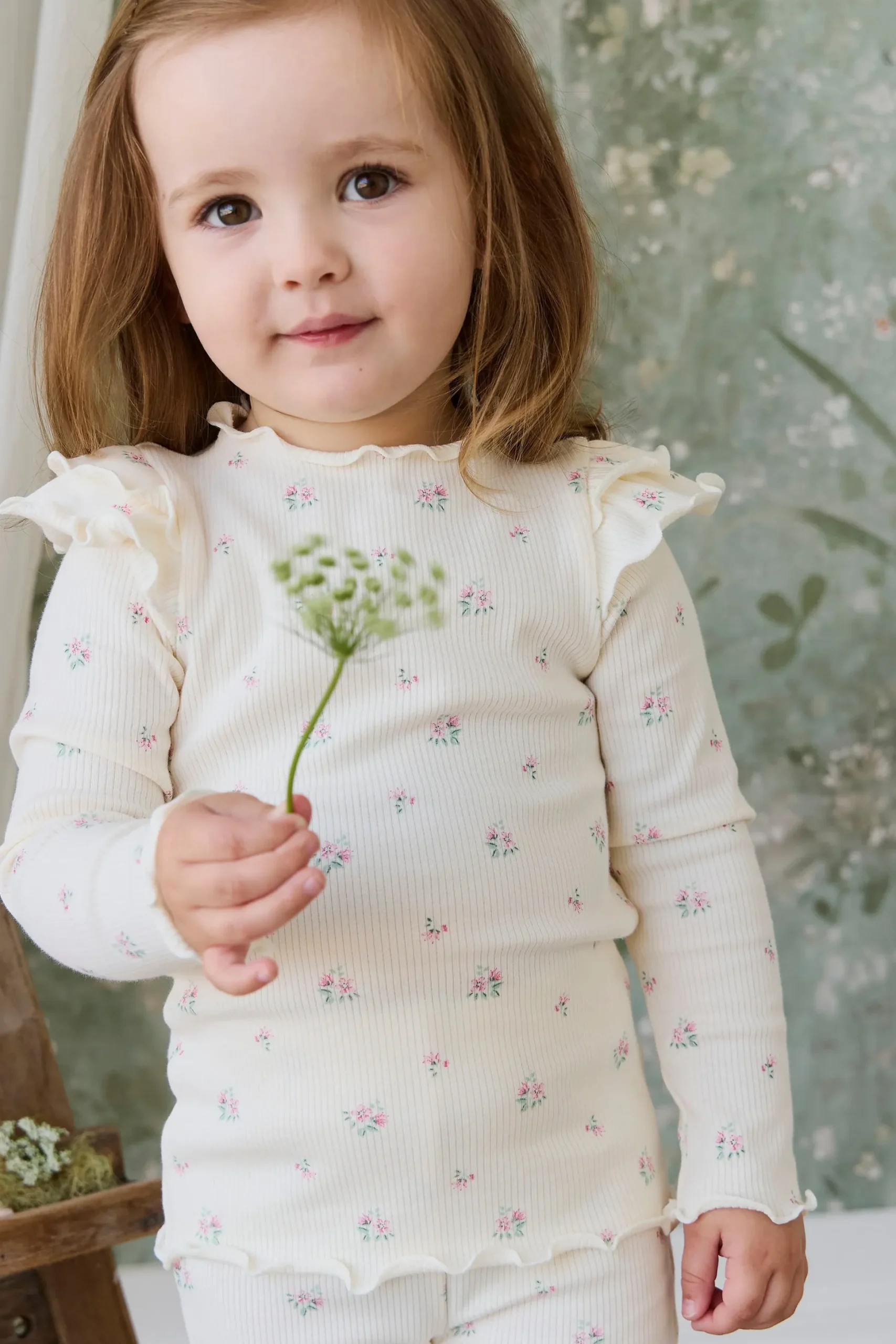 Organic Cotton Rib Winslet Top - Emma Whisper