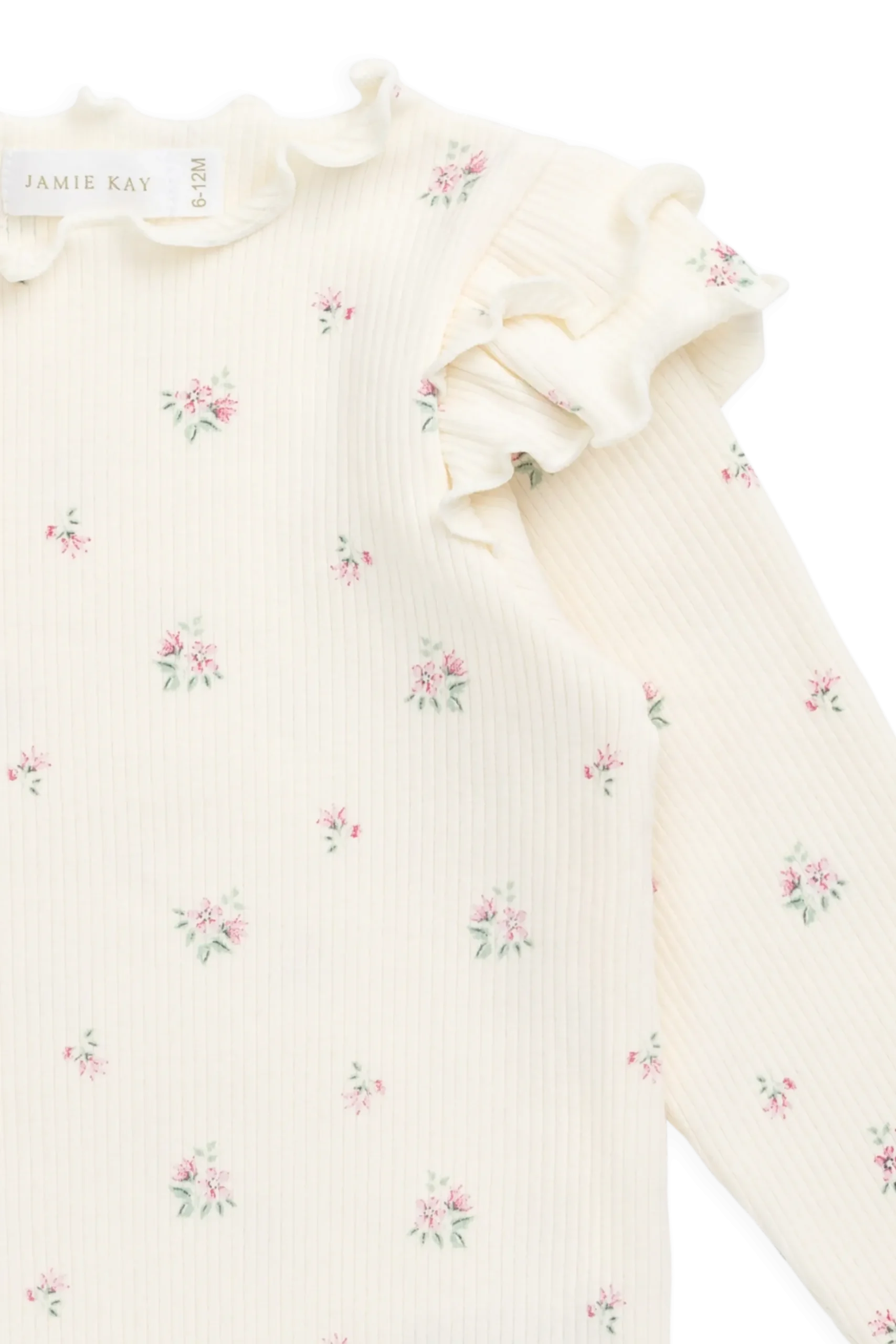 Organic Cotton Rib Winslet Top - Emma Whisper