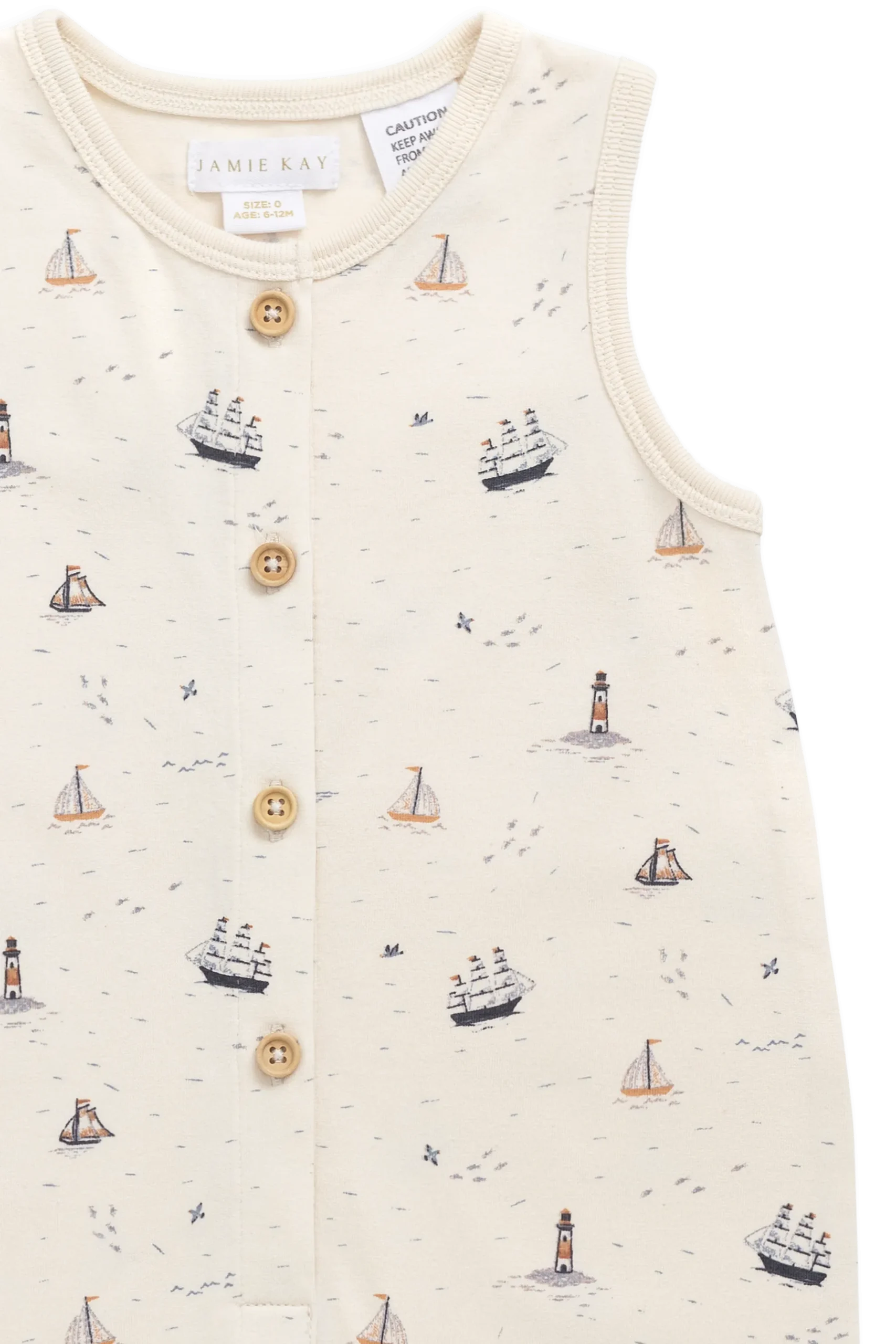 Organic Cotton Rupert Onepiece-Sailing Day