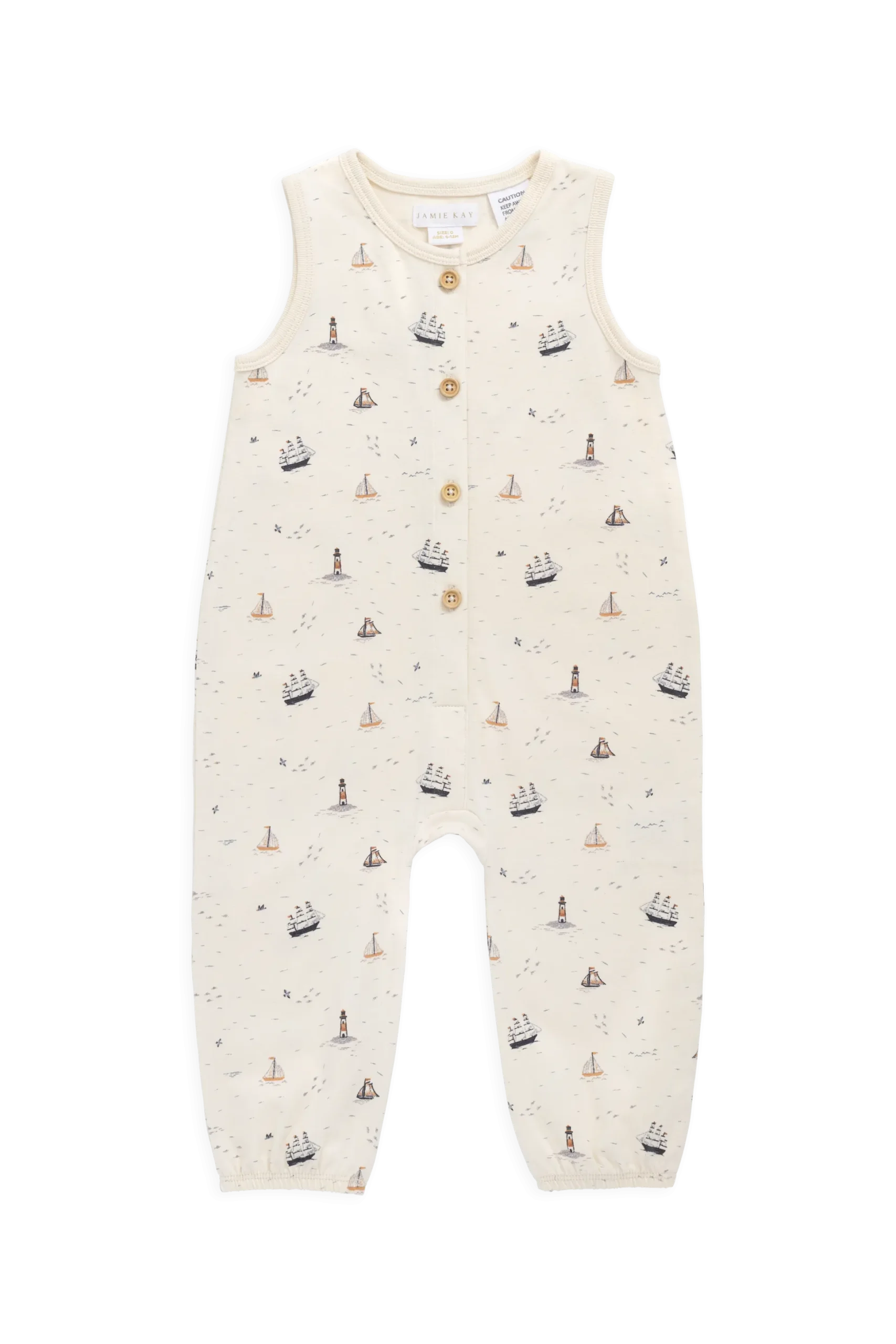 Organic Cotton Rupert Onepiece-Sailing Day