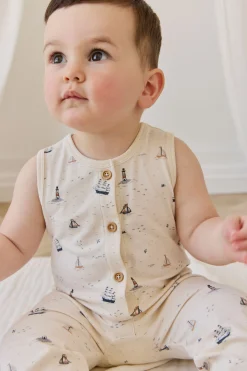 Organic Cotton Rupert Onepiece-Sailing Day