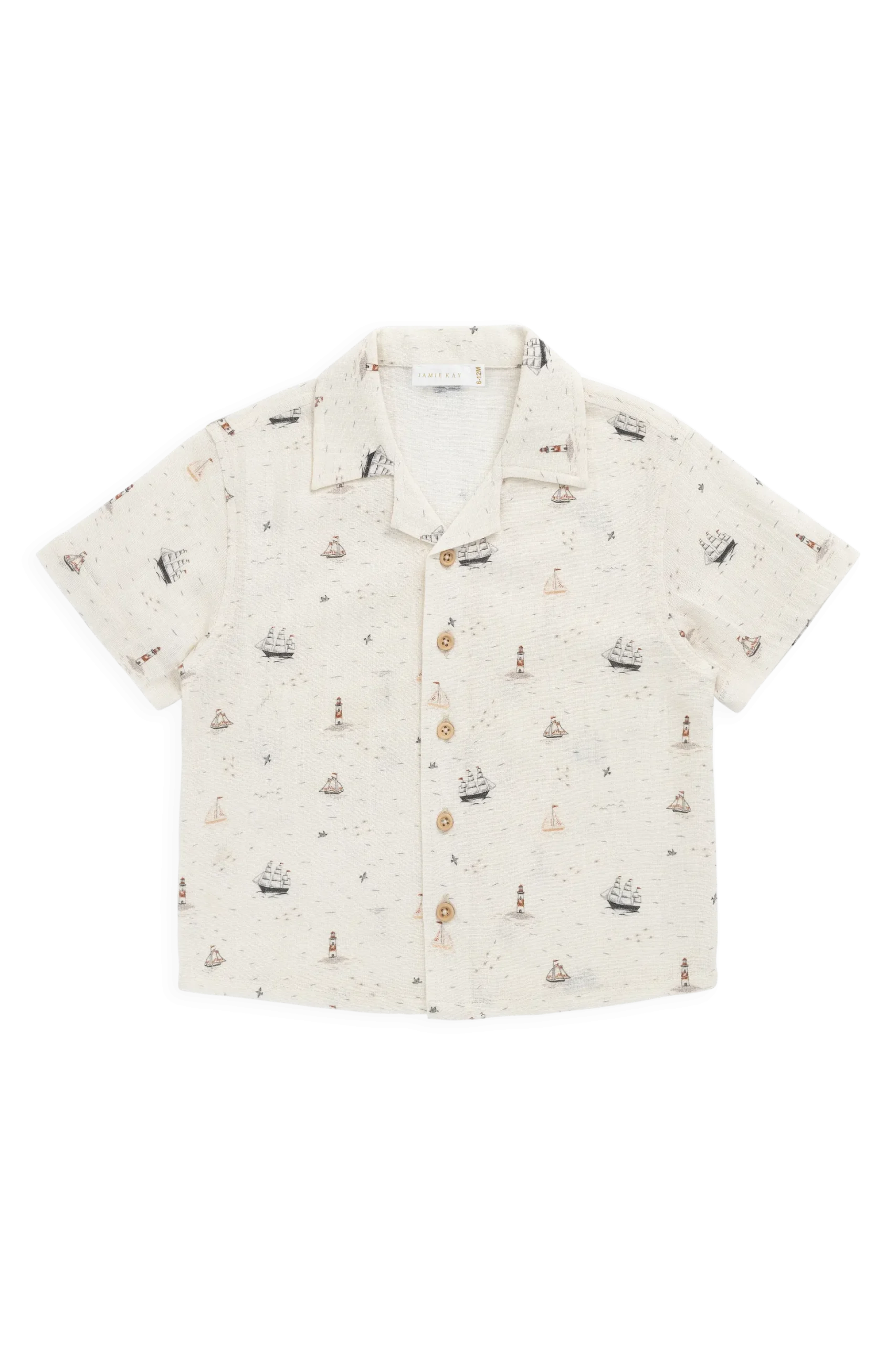Organic Cotton Silas Shirt-Sailing Day