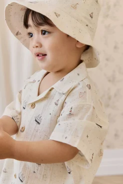 Organic Cotton Silas Shirt-Sailing Day