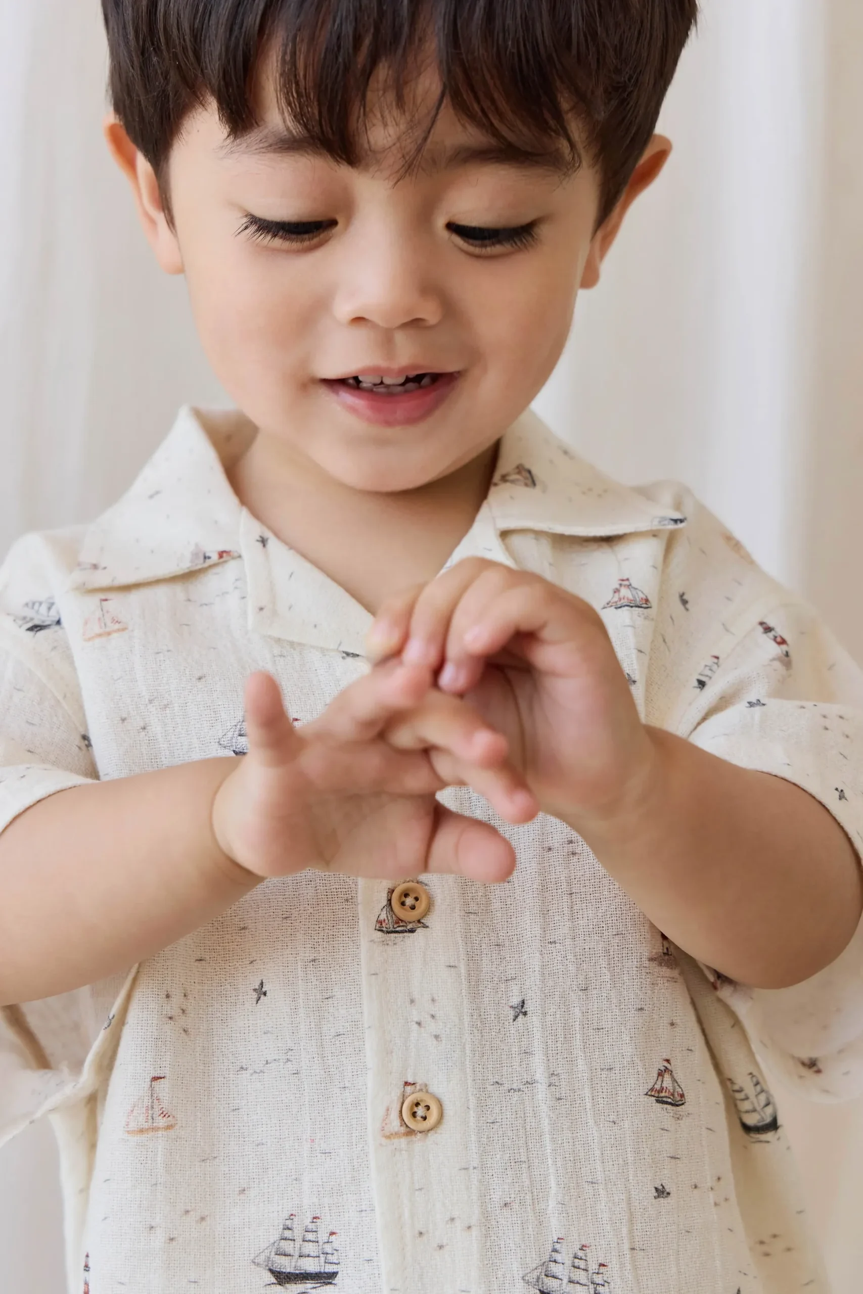 Organic Cotton Silas Shirt-Sailing Day