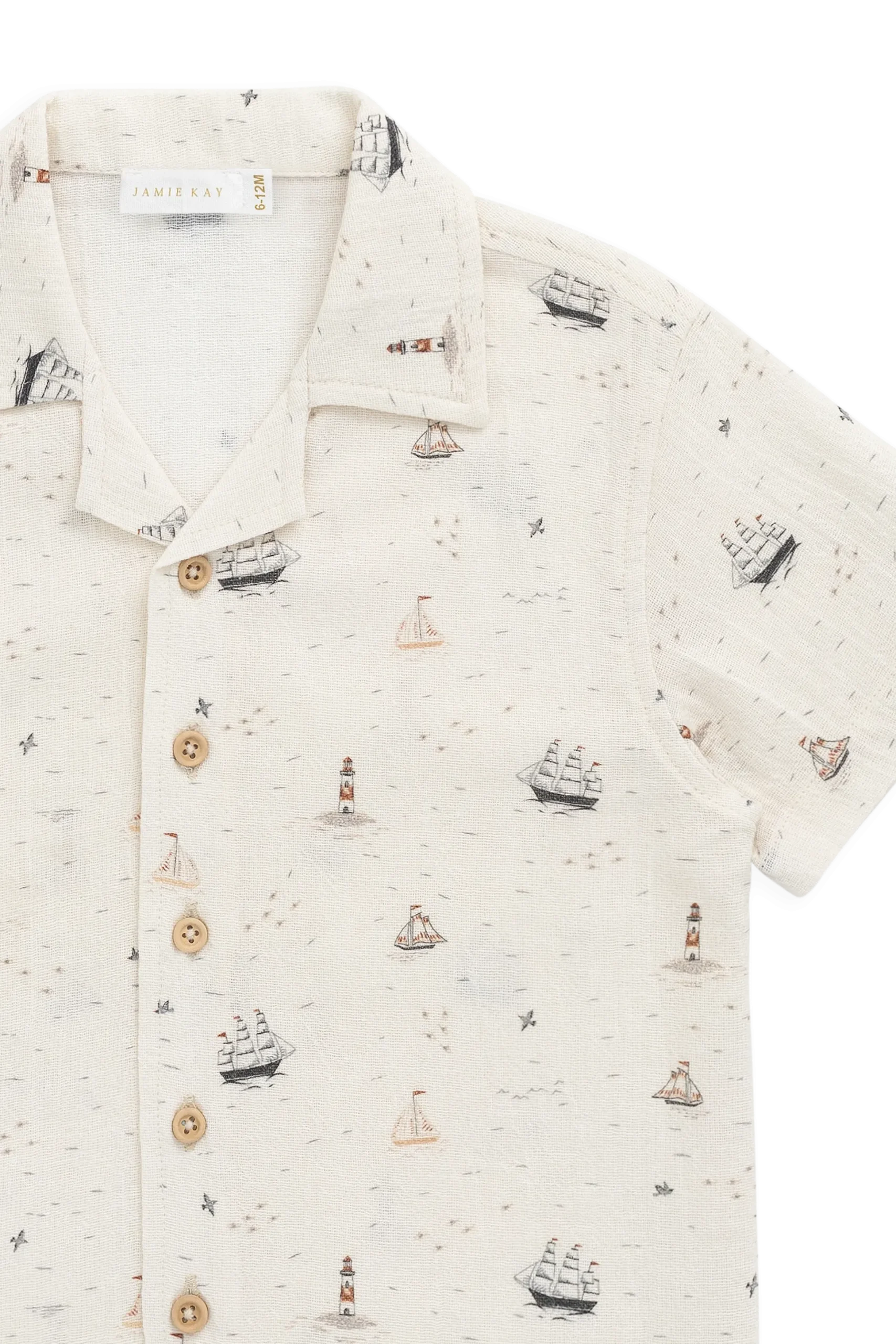 Organic Cotton Silas Shirt-Sailing Day