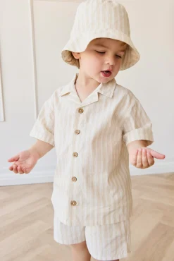 Organic Cotton Silas Short - Variegated Stripe Foam