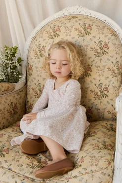 Organic Cotton Tallulah Dress - Posy Milk