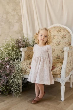 Organic Cotton Tallulah Dress - Posy Milk