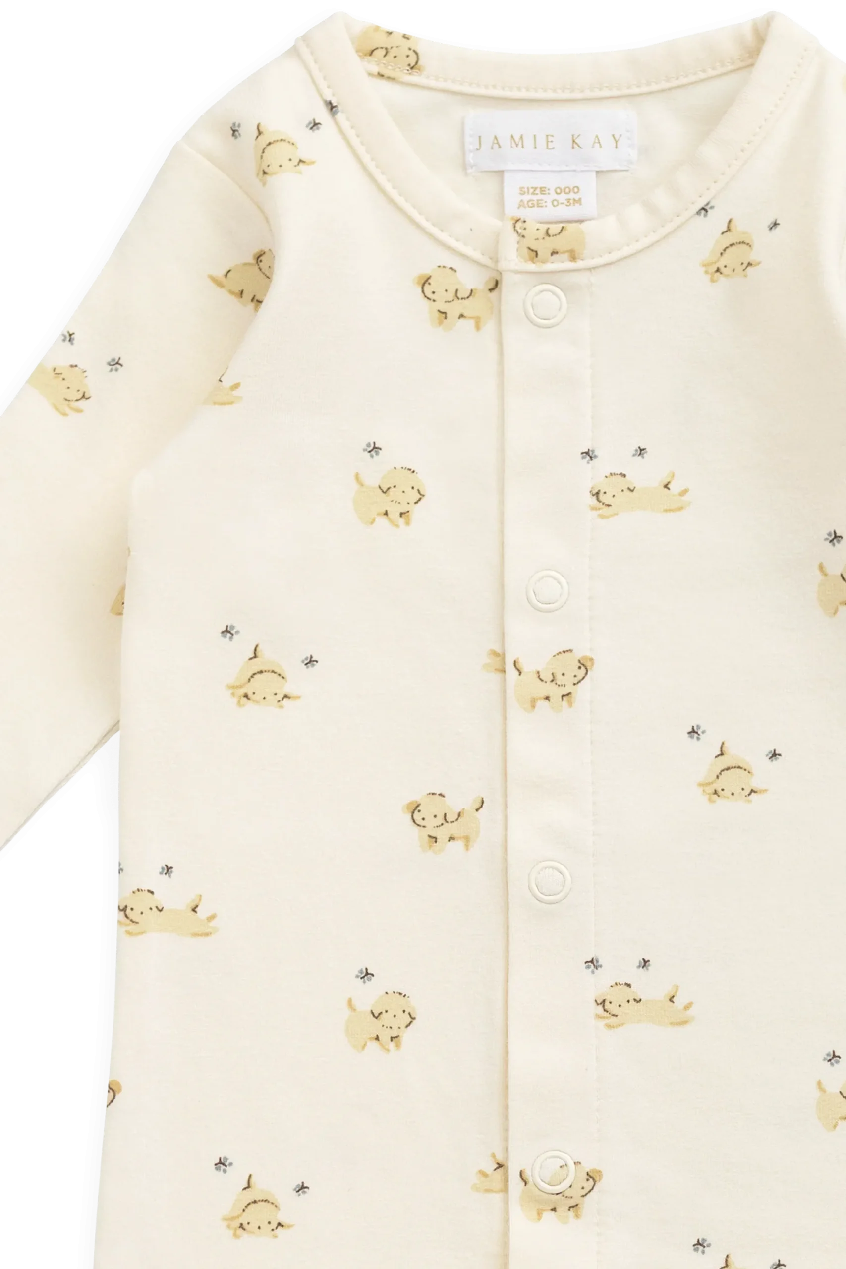 Organic Cotton Trey Onepiece - Playful Honey