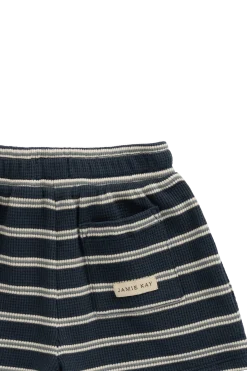 Organic Cotton Waffle Leith Short - Dreamer Stripe Captain