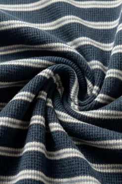 Organic Cotton Waffle Leith Short - Dreamer Stripe Captain