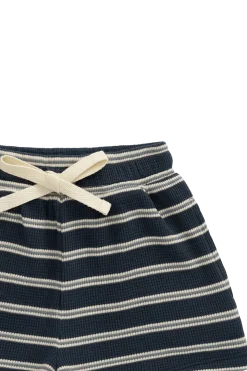 Organic Cotton Waffle Leith Short - Dreamer Stripe Captain