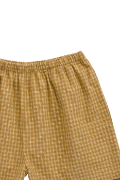 Organic Cotton Wilder Short - Windowpane Check Buckwheat