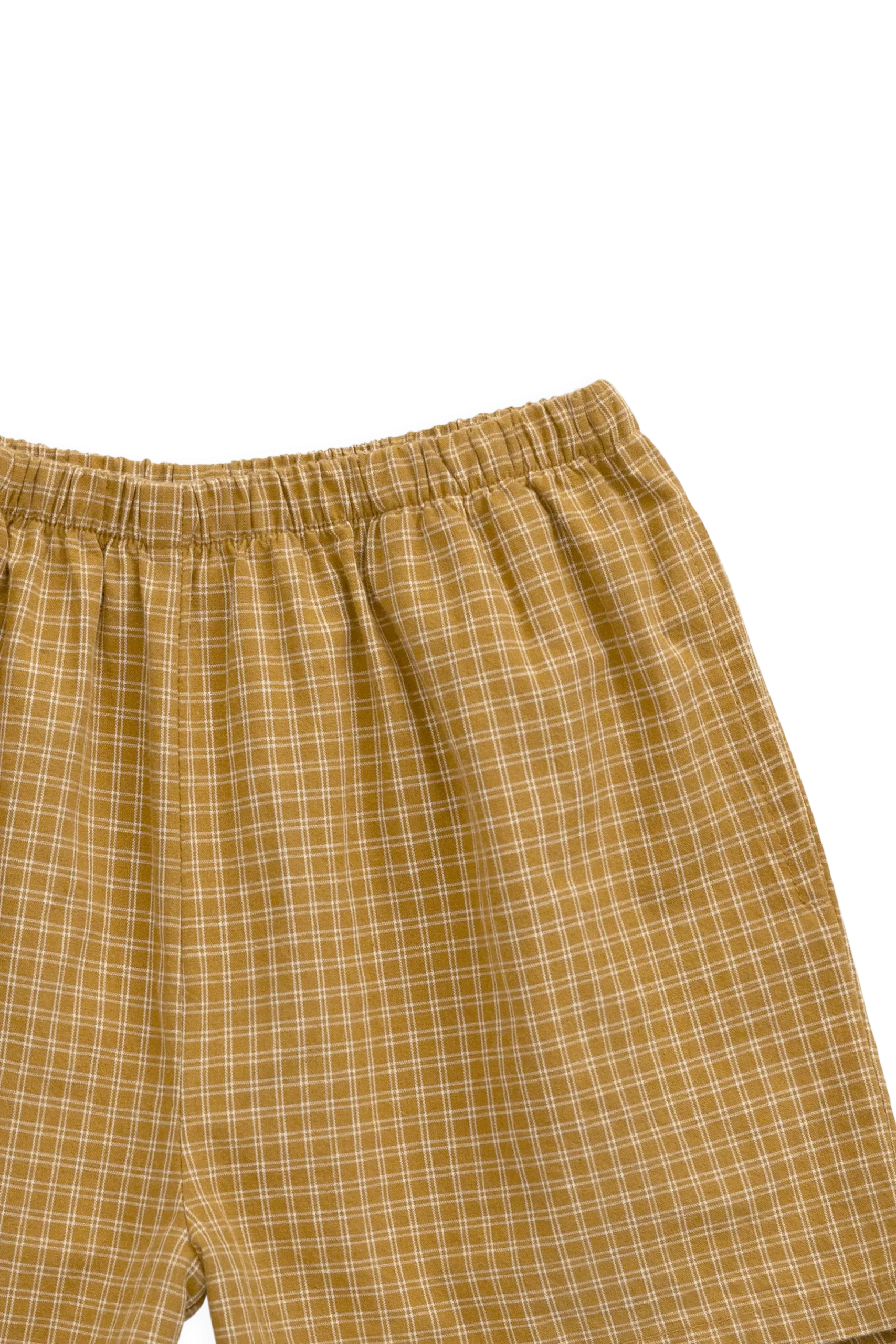 Organic Cotton Wilder Short - Windowpane Check Buckwheat
