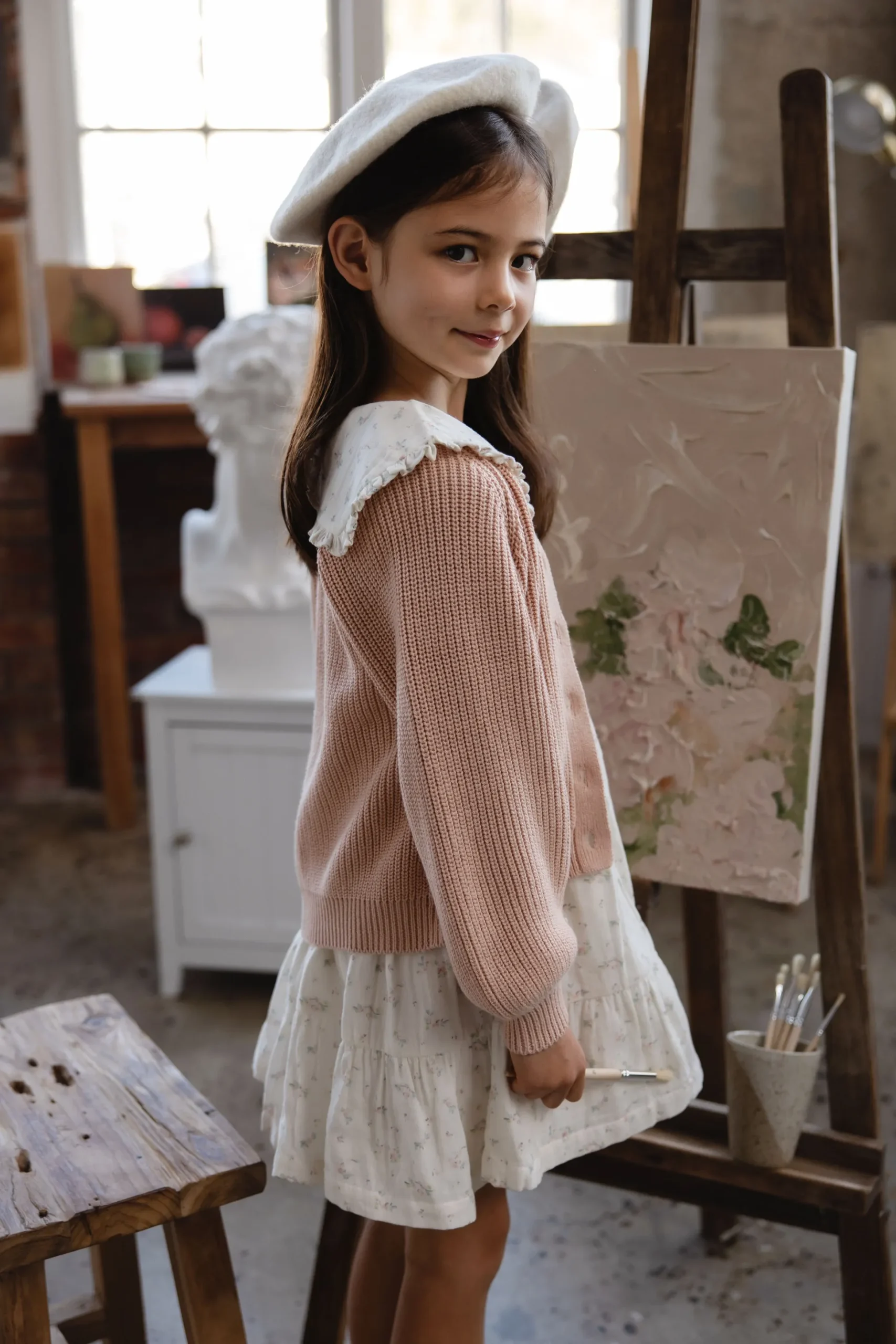 Paloma Cardigan - Rose Mist