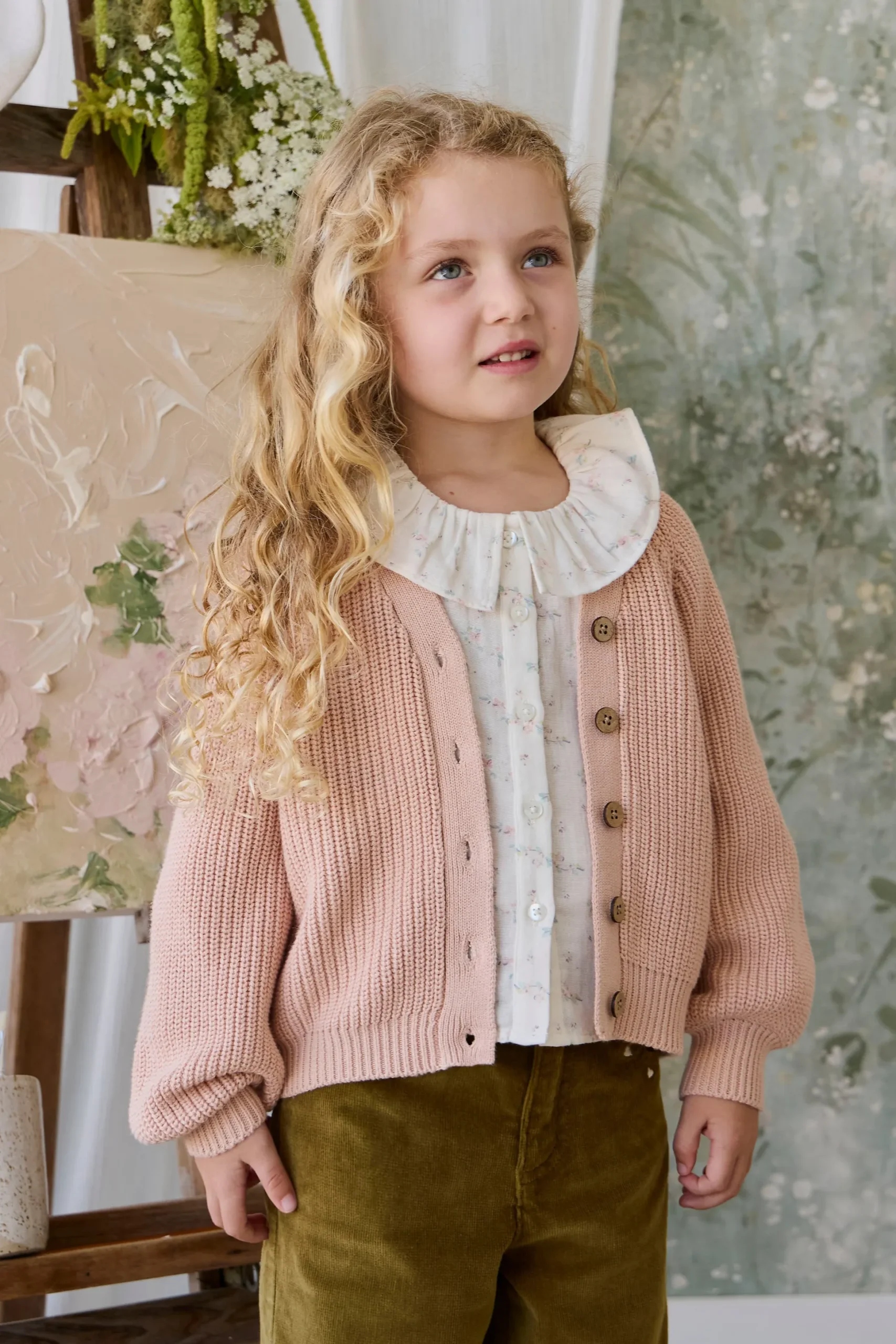 Paloma Cardigan - Rose Mist
