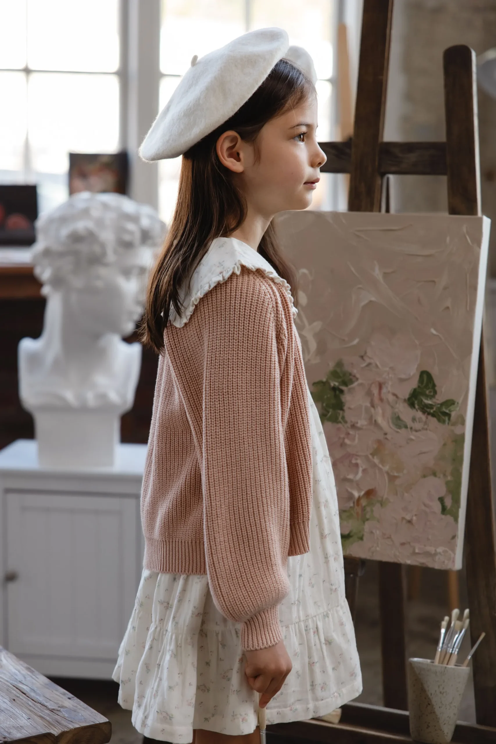 Paloma Cardigan - Rose Mist
