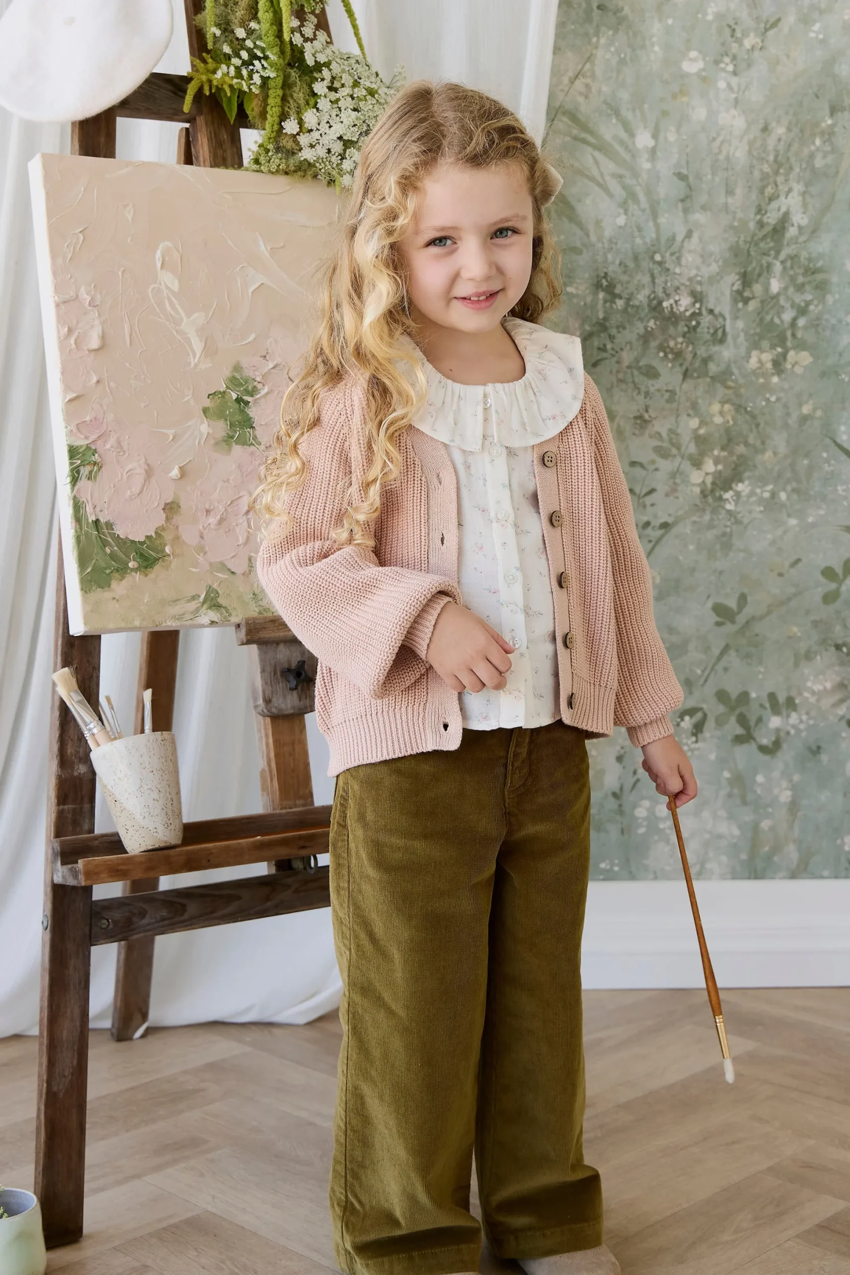 Paloma Cardigan - Rose Mist
