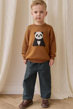 Panda Knit Jumper - Suede