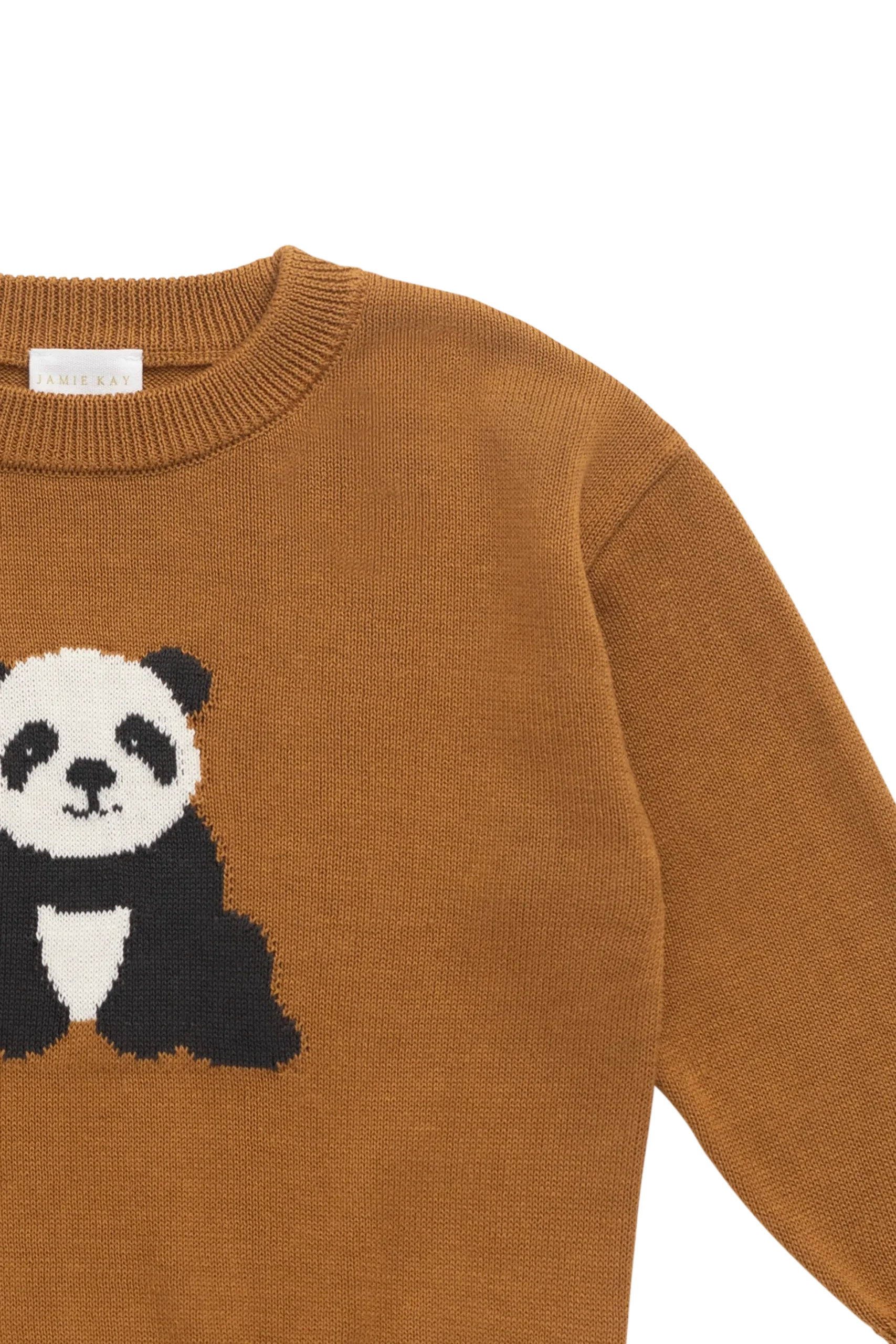 Panda Knit Jumper - Suede