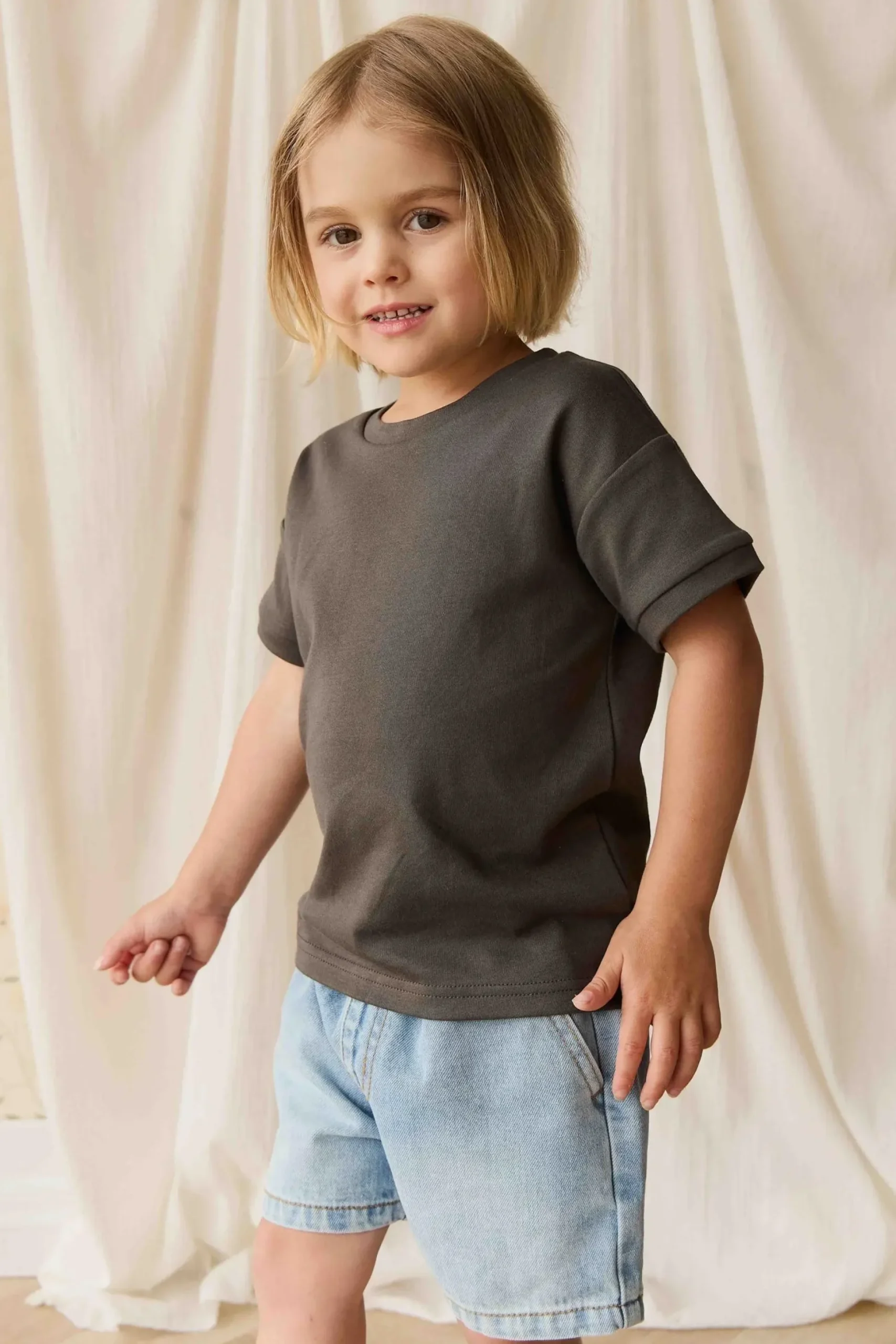 Pima Cotton Eddie Tee - Bistre