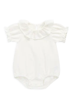 Pima Cotton Livvy Bodysuit-Parchment