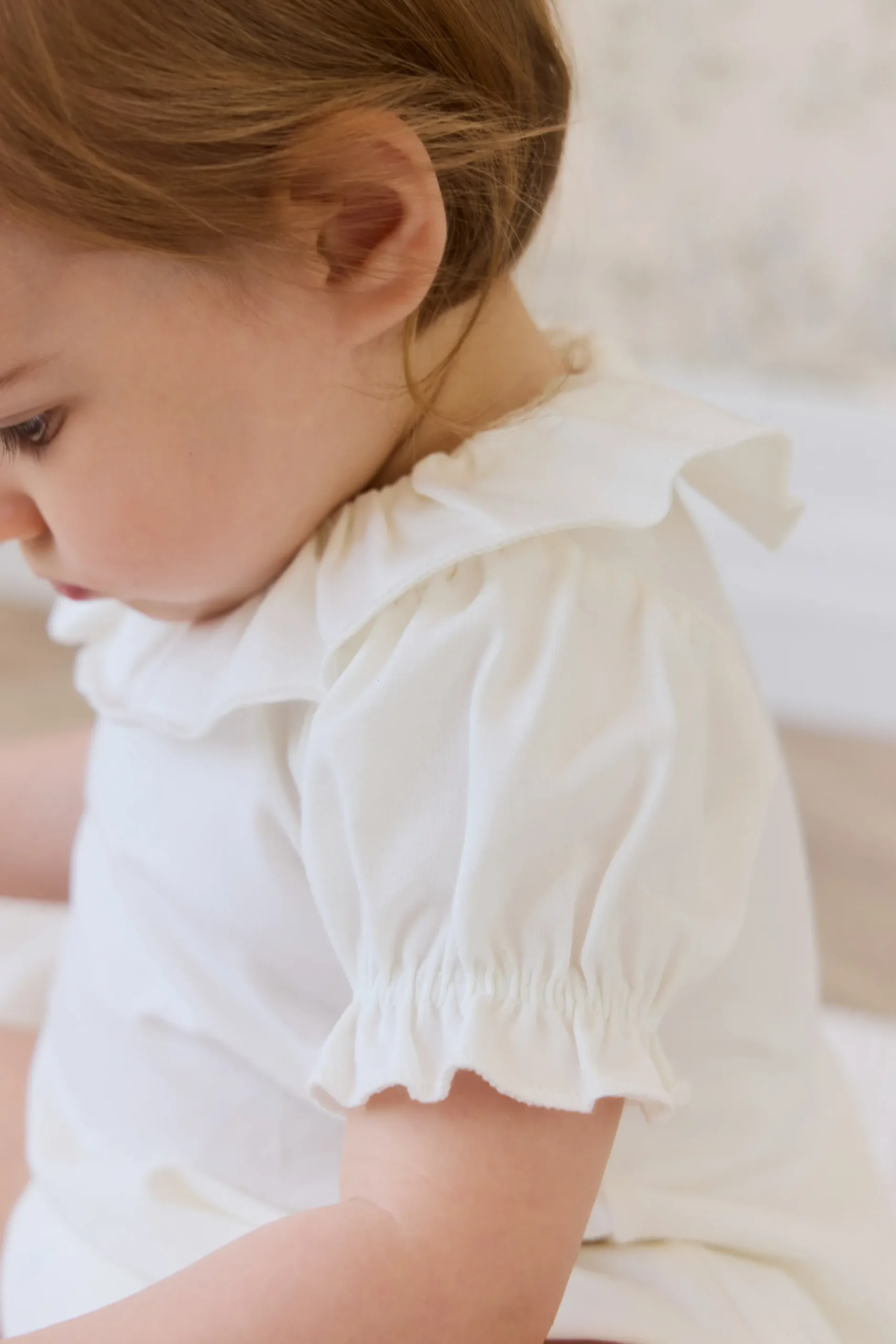 Pima Cotton Livvy Bodysuit-Parchment