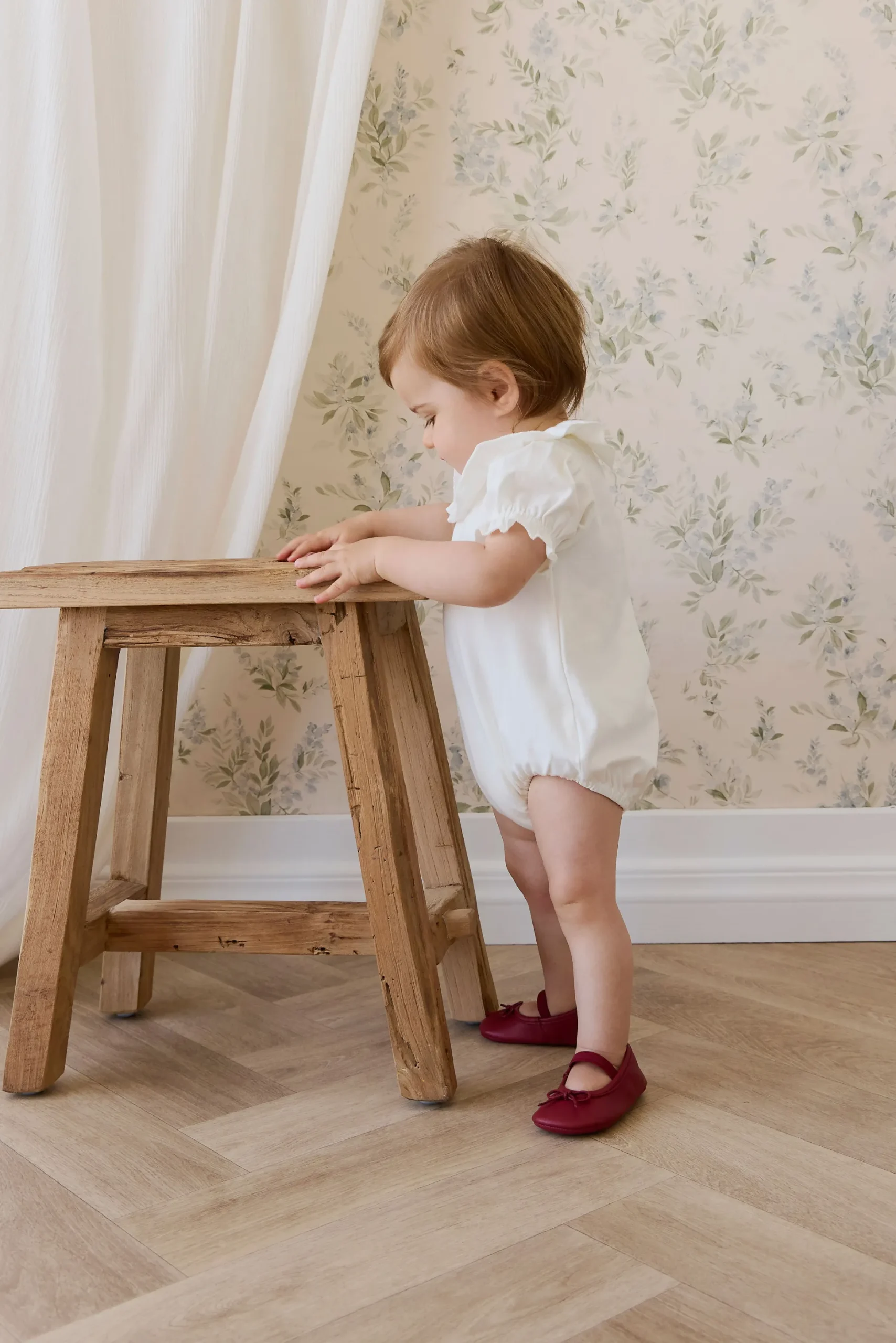 Pima Cotton Livvy Bodysuit-Parchment