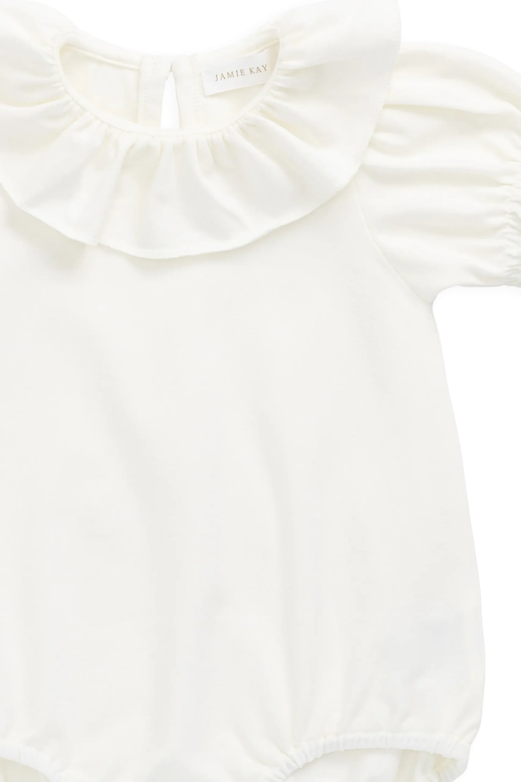 Pima Cotton Livvy Bodysuit-Parchment