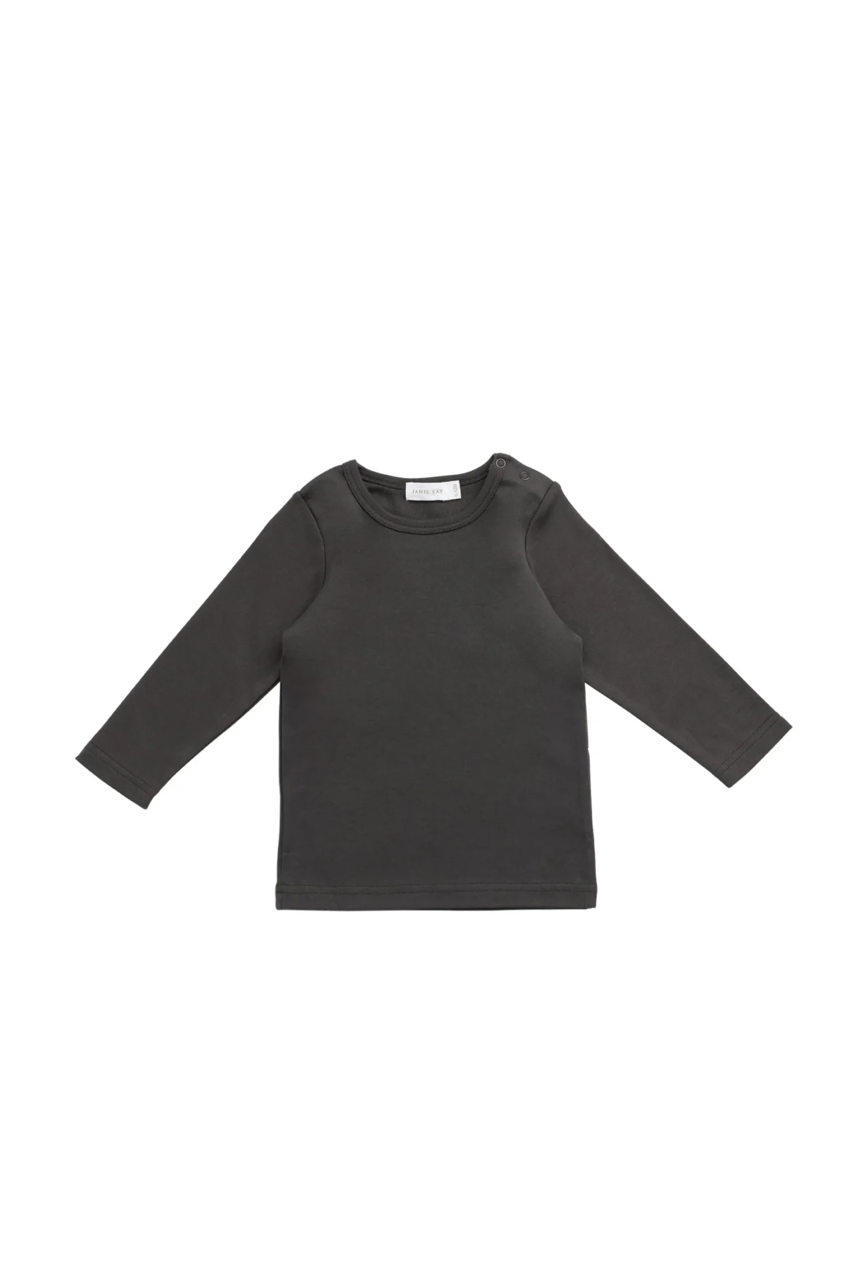 Pima Cotton Vinny Long Sleeve Top - Bistre