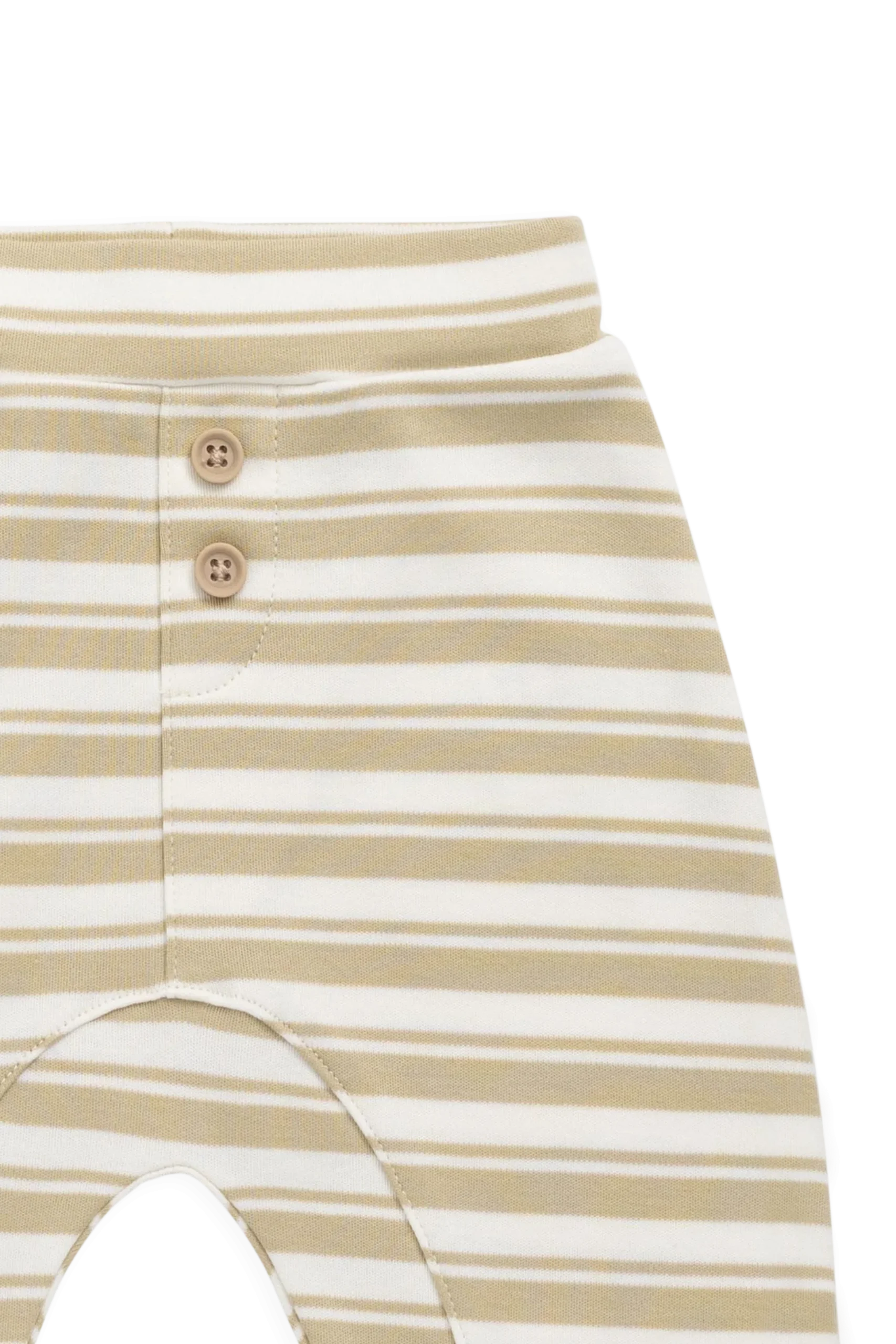 Pima Cotton Wesley Pant - Double Stripe Hay/Cloud