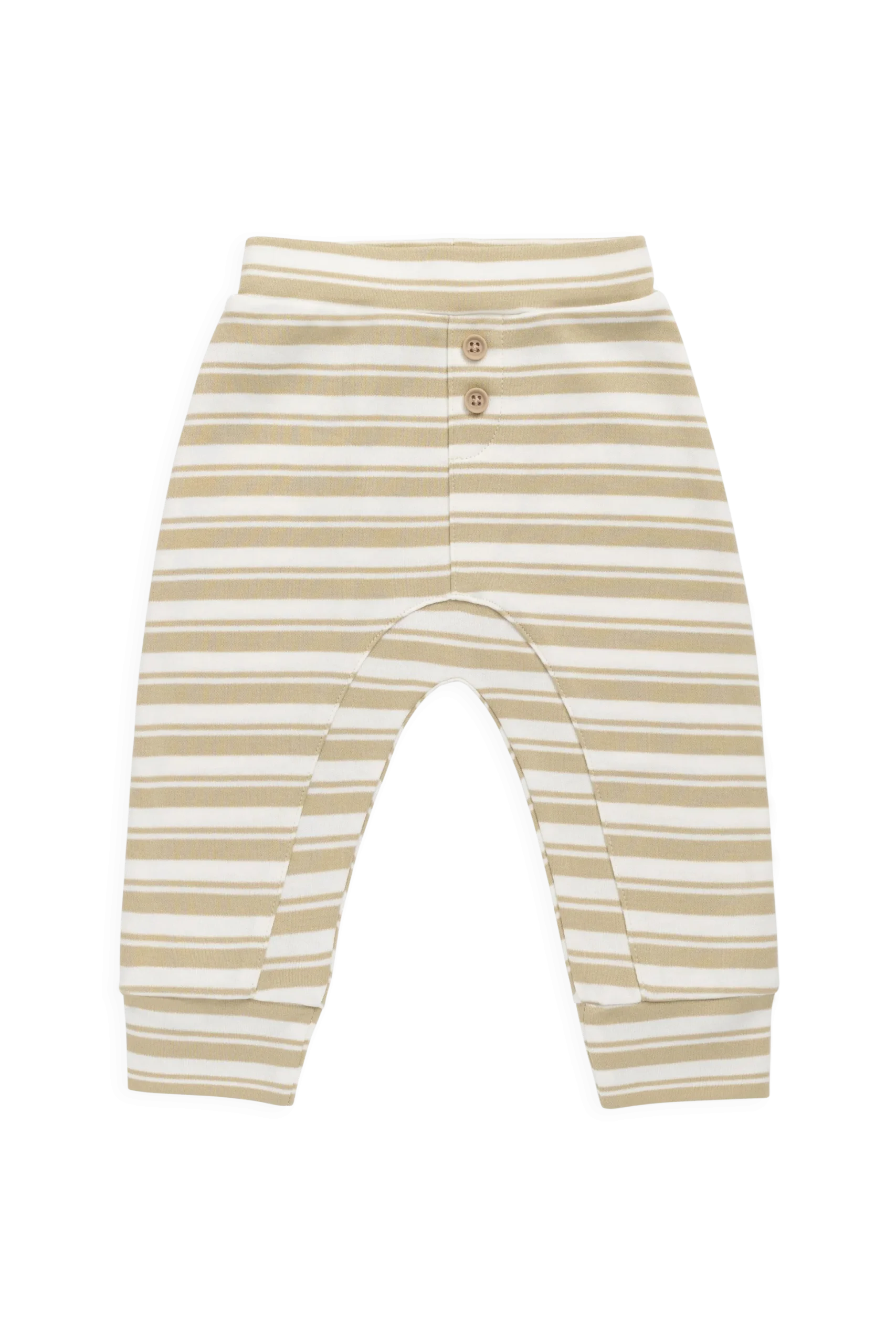 Pima Cotton Wesley Pant - Double Stripe Hay/Cloud