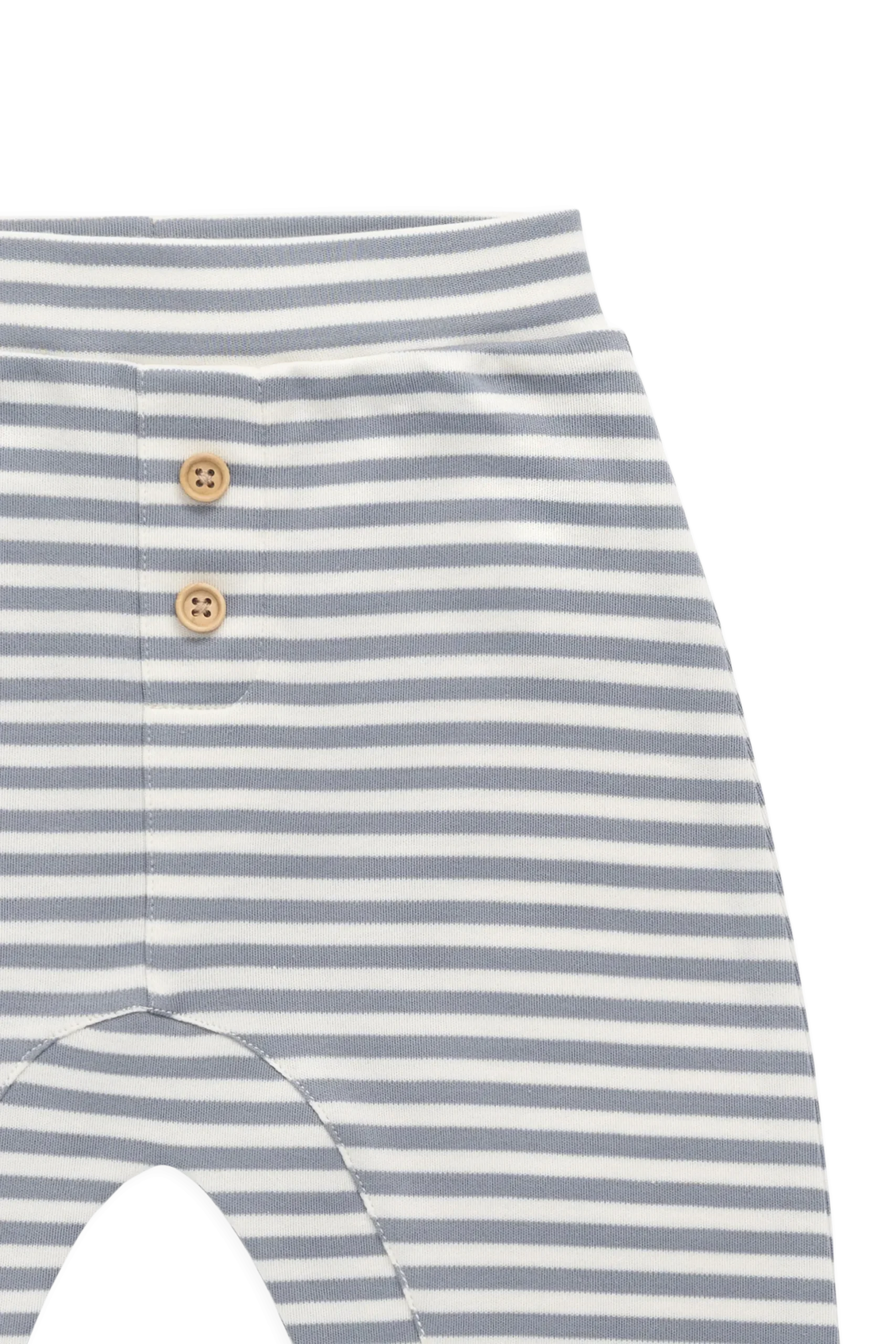 Pima Cotton Wesley Pant-Narrow Stripe Dawn / Cloud